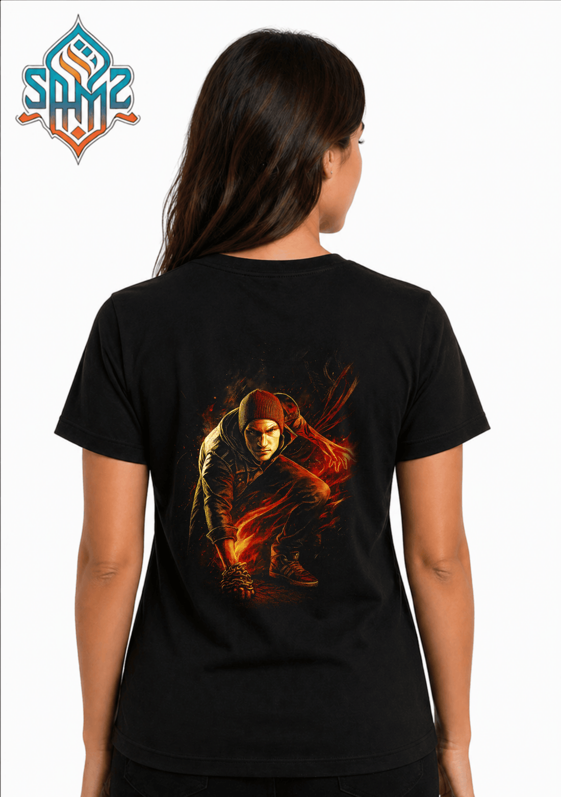 inFAMOUS Second Son – Premium DTF Transfer Print for T-Shirts | Custom Heat Transfer Design Unisex | High Quality Shirt Printing | SAMZ 24