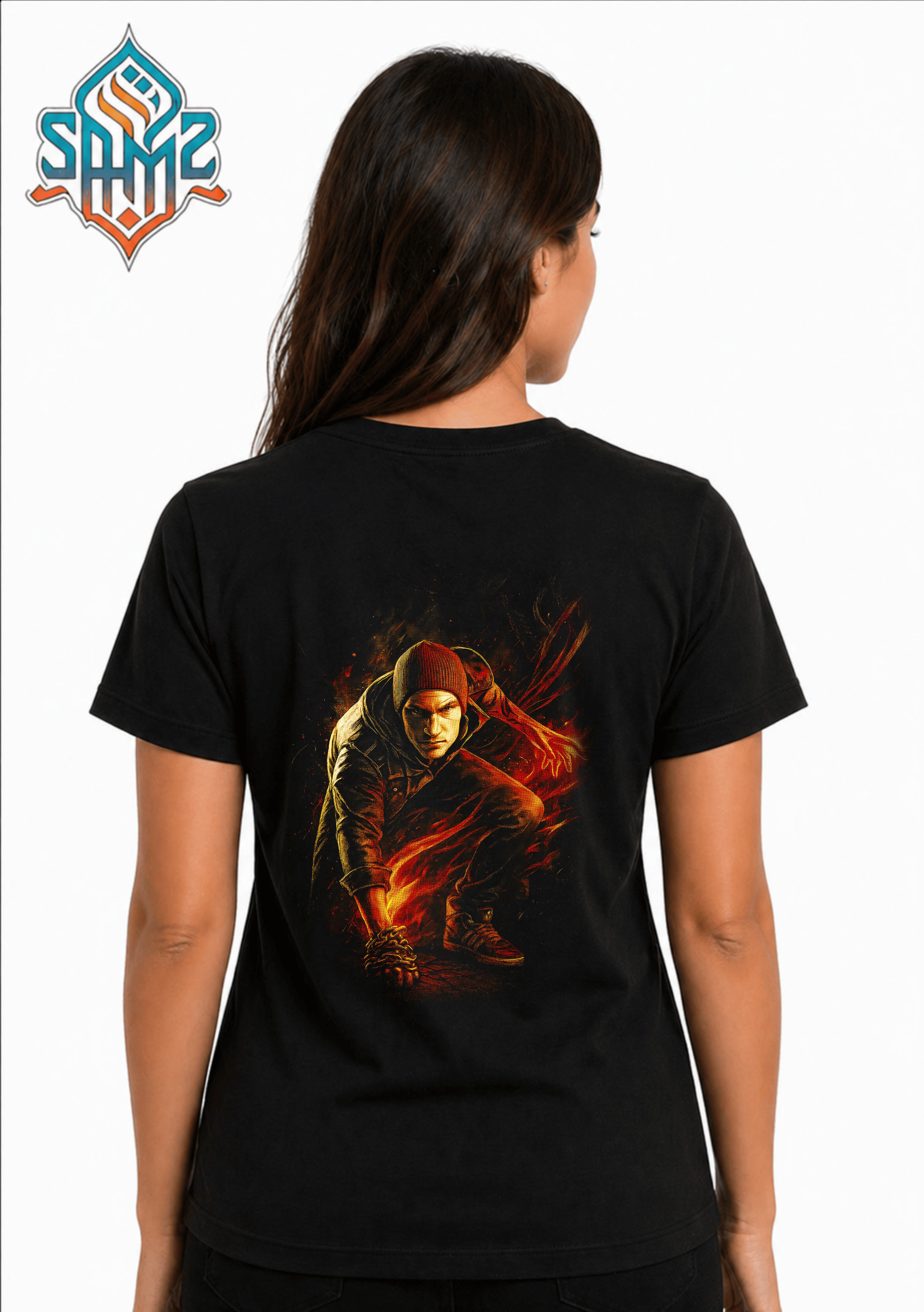 inFAMOUS Second Son – Premium DTF Transfer Print for T-Shirts | Custom Heat Transfer Design Unisex | High Quality Shirt Printing | SAMZ 24