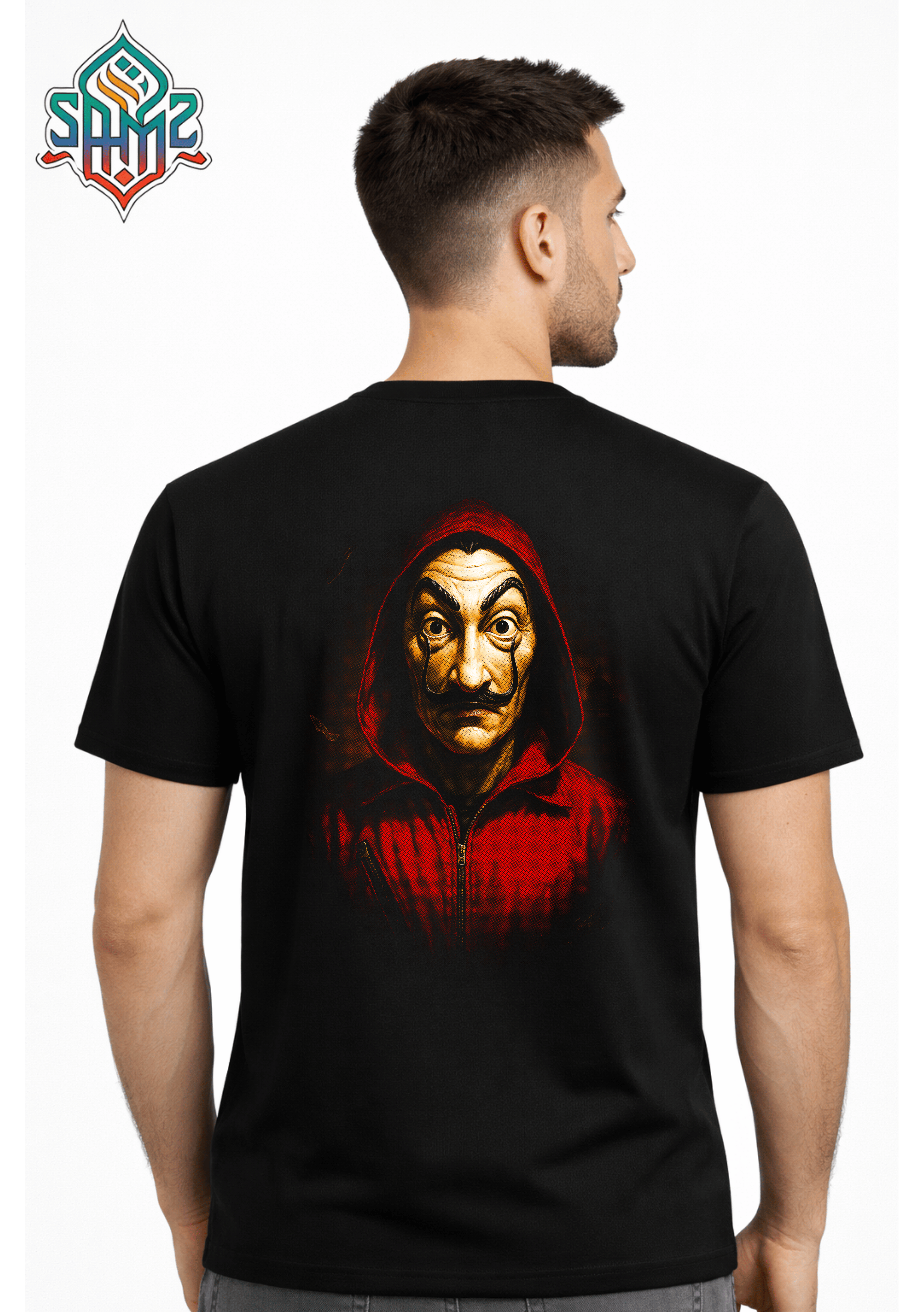Masked Rebel Character – Premium DTF Transfer Print for T-Shirts | Custom Heat Transfer Design Unisex | High Quality Shirt Printing | SAMZ 24