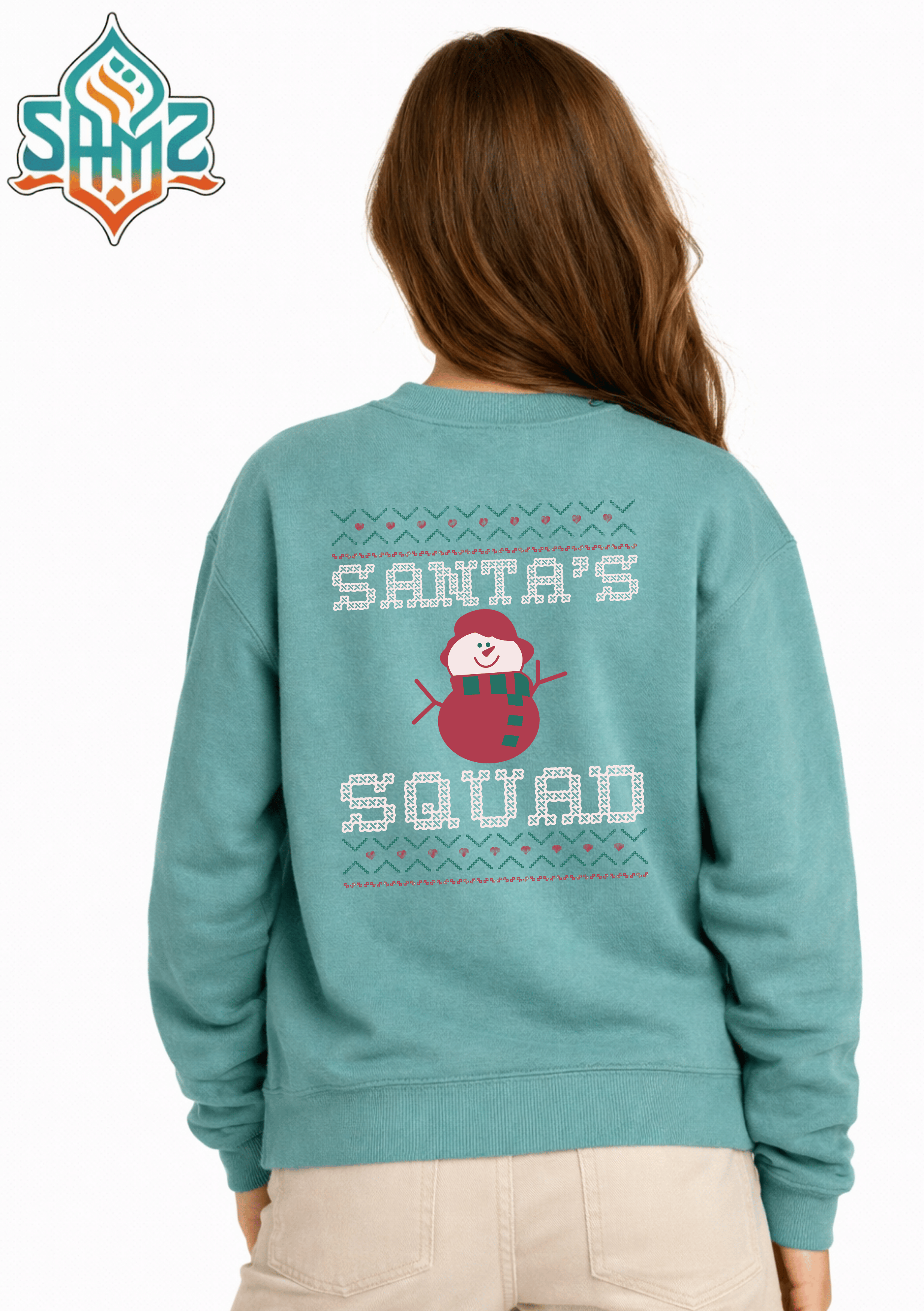 Santa Squad – Premium DTF Transfer Print for T-Shirts | Custom Heat Transfer Unisex | High Quality Shirt Printing | SAMZ 24