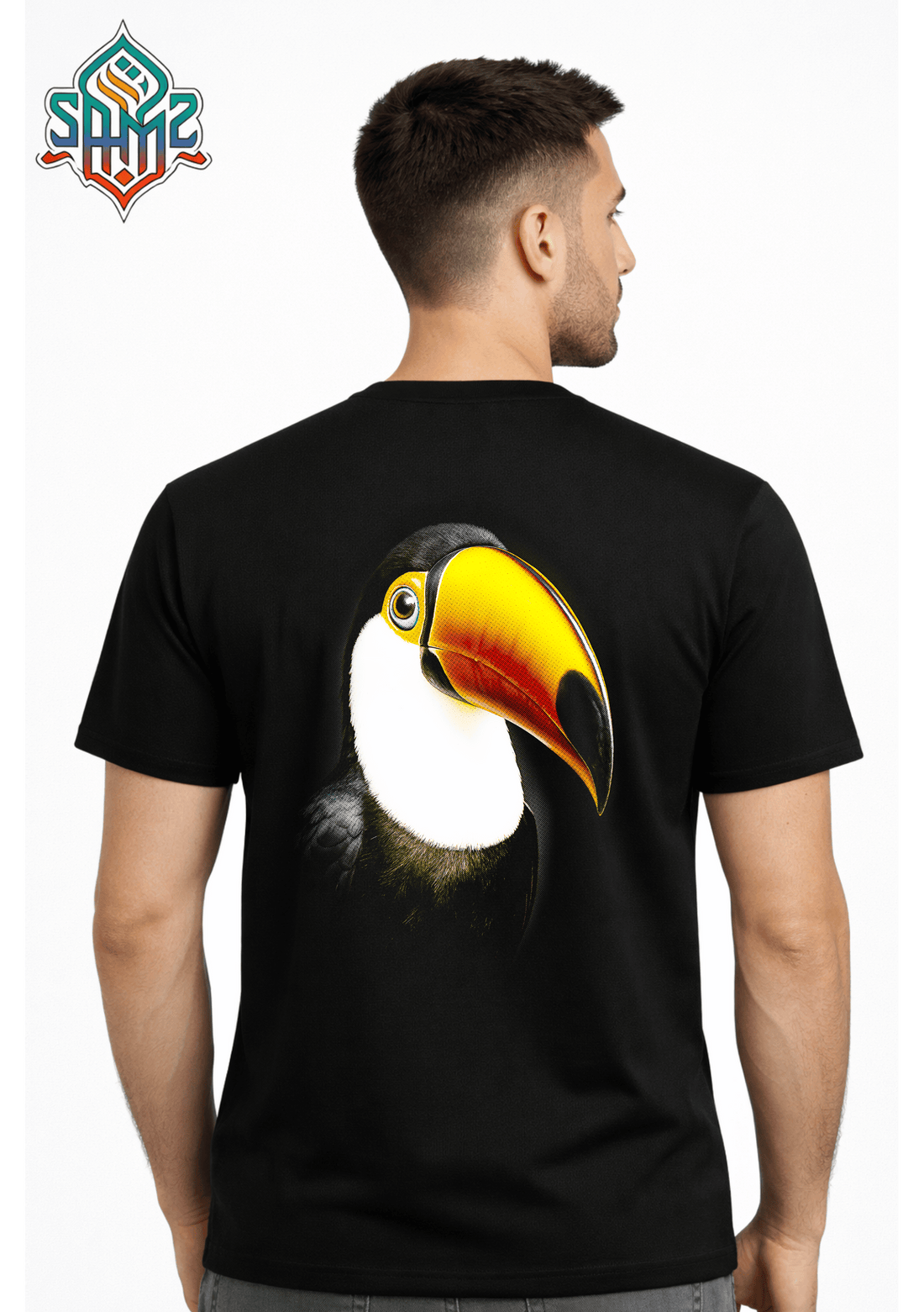 Vibrant Toucan Portrait – Premium DTF Transfer Print for T-Shirts | Custom Heat Transfer Design Unisex | High Quality Shirt Printing | SAMZ 24