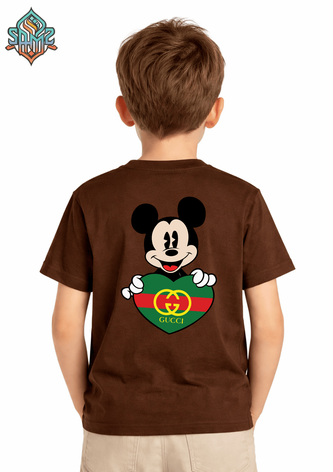 Mickey Mouse Gucci – Premium DTF Transfer Print for T-Shirts | Custom Heat Transfer Design for Men Women Kids | High Quality Graphic Shirt Printing | SAMZ 24