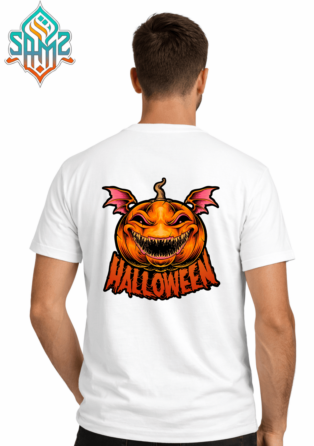 Evil Pumpkin – Premium DTF Transfer Print for T-Shirts | Custom Heat Transfer Design Unisex | High Quality Shirt Printing | SAMZ 24