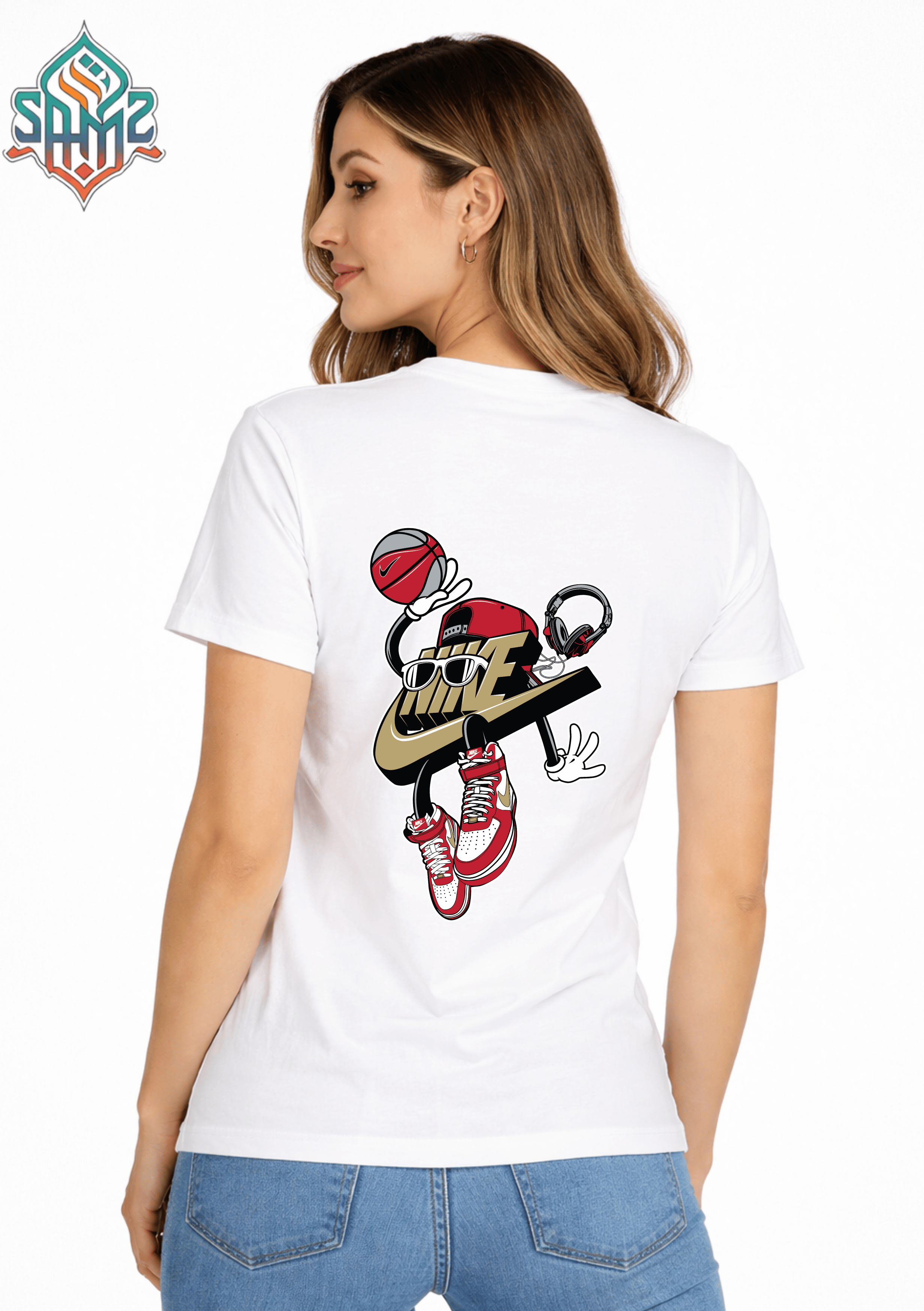 Basketball Nike Graffiti– Premium DTF Transfer Print for T-Shirts | Custom Heat Transfer Design for Men Women Kids | High Quality Graphic Shirt Printing | SAMZ 24