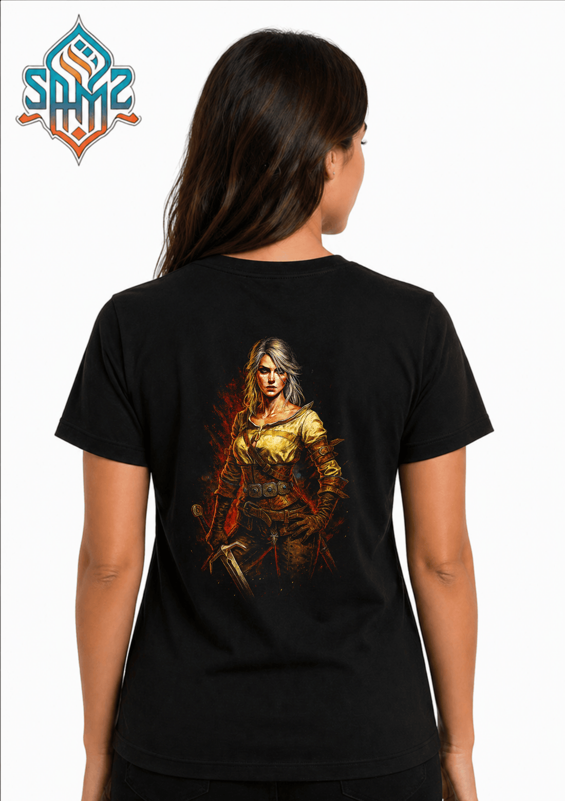 Ciri The Witcher – Premium DTF Transfer Print for T-Shirts | Custom Heat Transfer Design Unisex | High Quality Shirt Printing | SAMZ 24