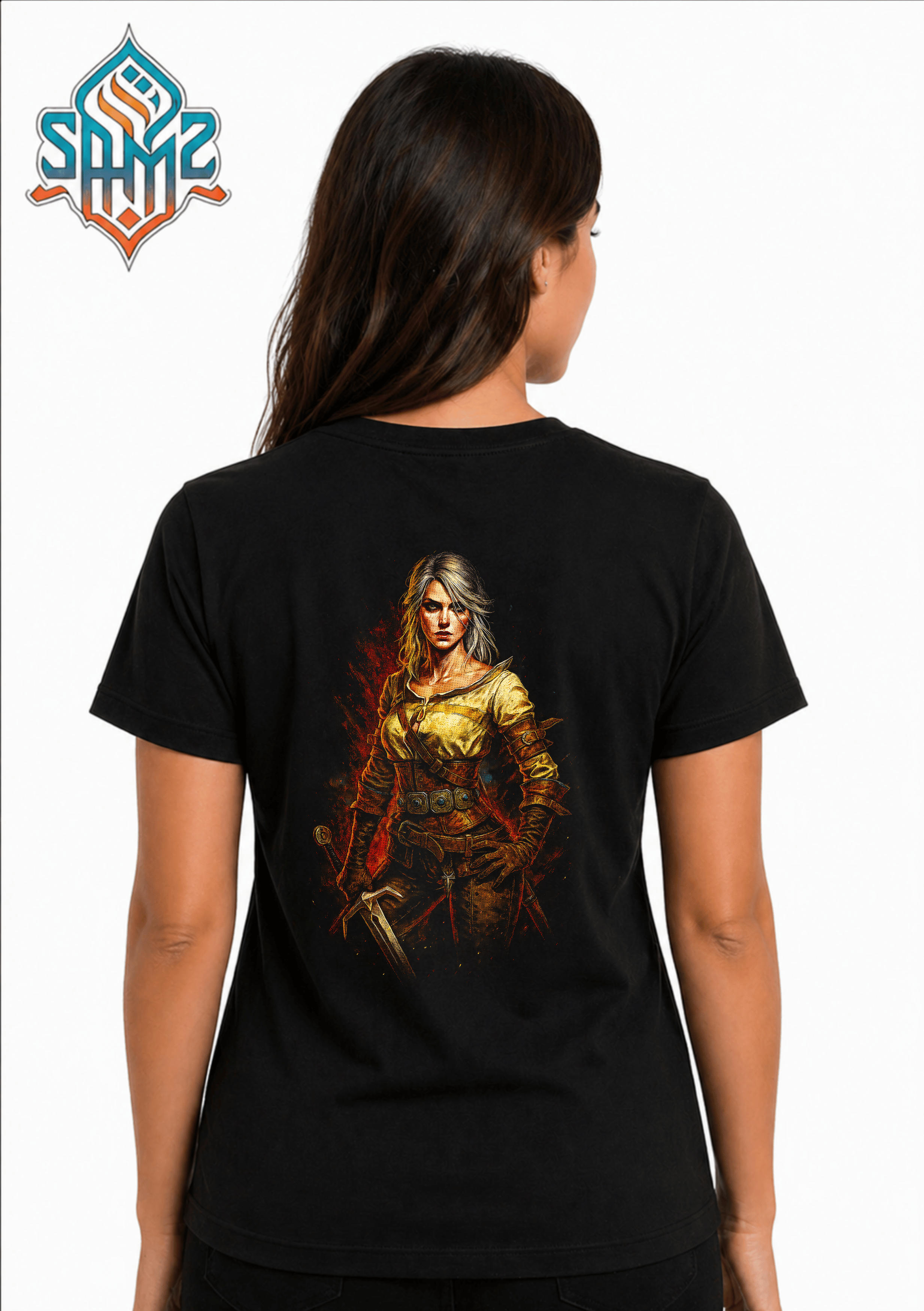 Ciri The Witcher – Premium DTF Transfer Print for T-Shirts | Custom Heat Transfer Design Unisex | High Quality Shirt Printing | SAMZ 24