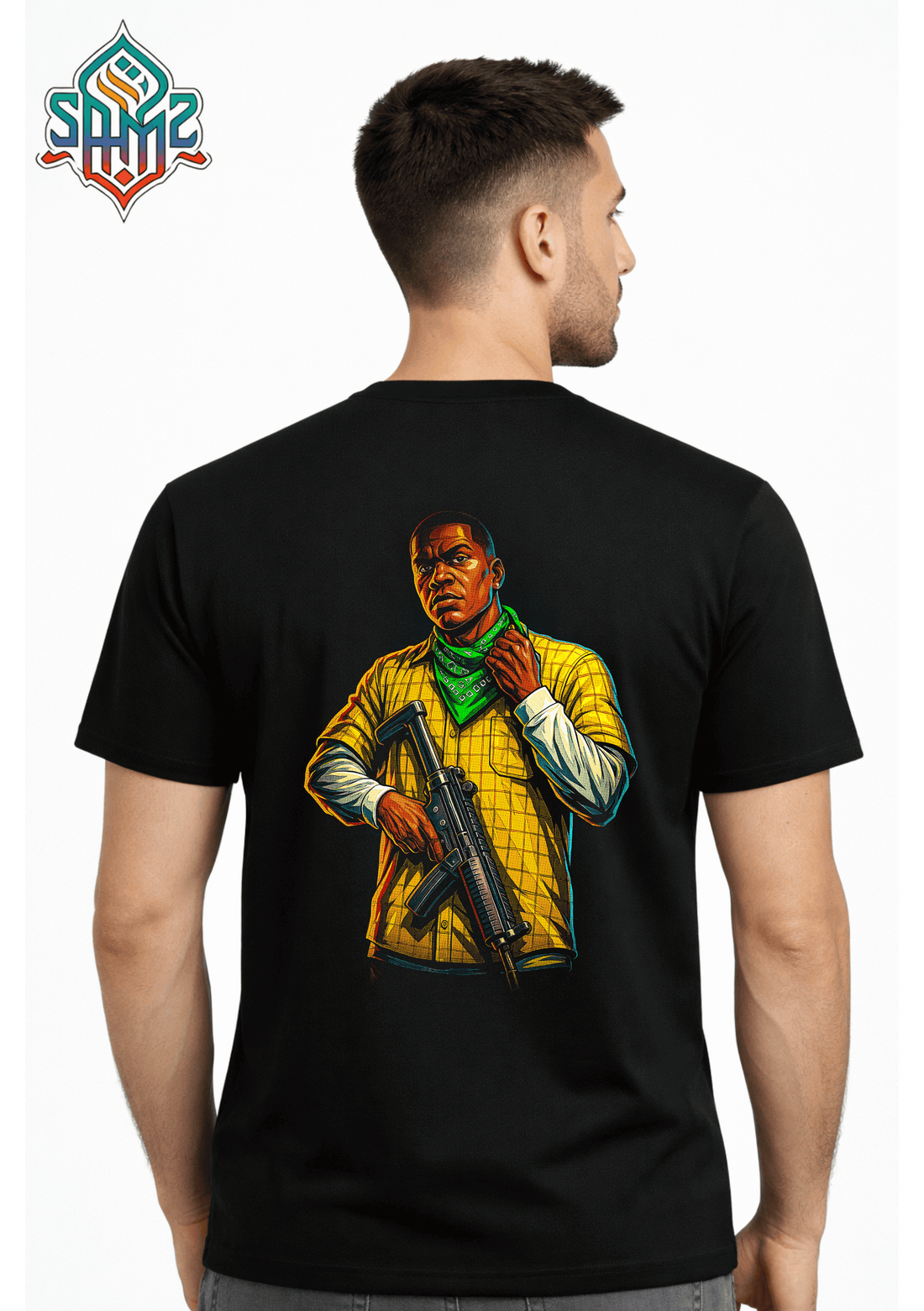 Franklin Gta 5 Character – Premium DTF Transfer Print for T-Shirts | Custom Heat Transfer Design Unisex | High Quality Shirt Printing | SAMZ 24
