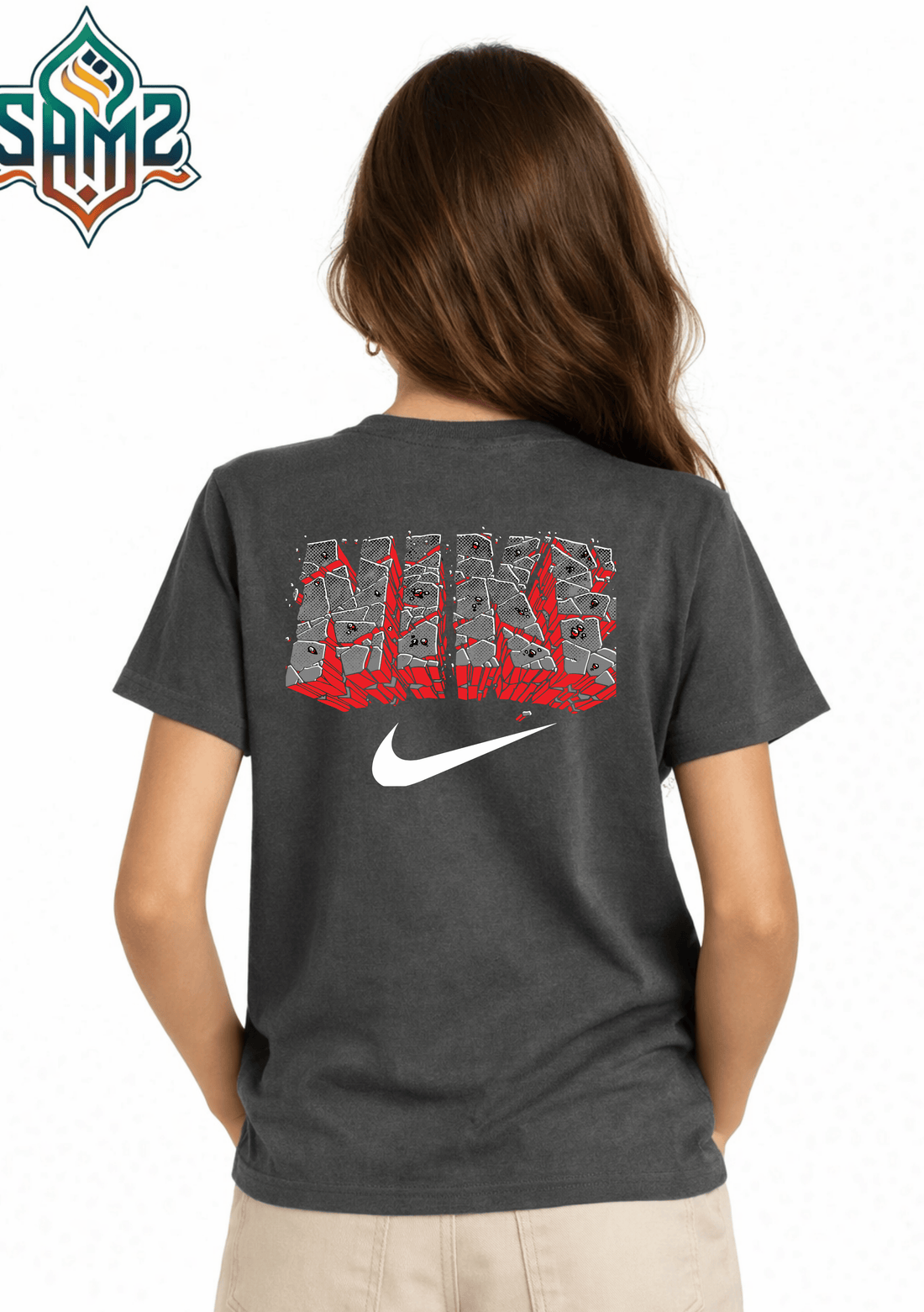 Nike – Premium DTF Transfer Print for T-Shirts | Custom Heat Transfer Design for Men Women Kids | High Quality Graphic Shirt Printing | SAMZ 24
