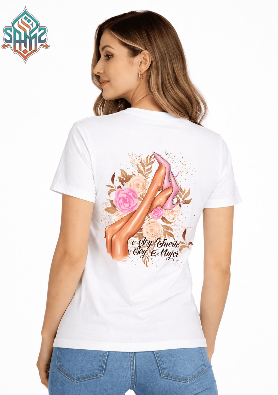 SOY FUERTE SOY MUJER TACONES – Premium DTF Transfer Print for T-Shirts | Custom Heat Transfer Design for Men Women Kids | High Quality Graphic Shirt Printing | SAMZ 24