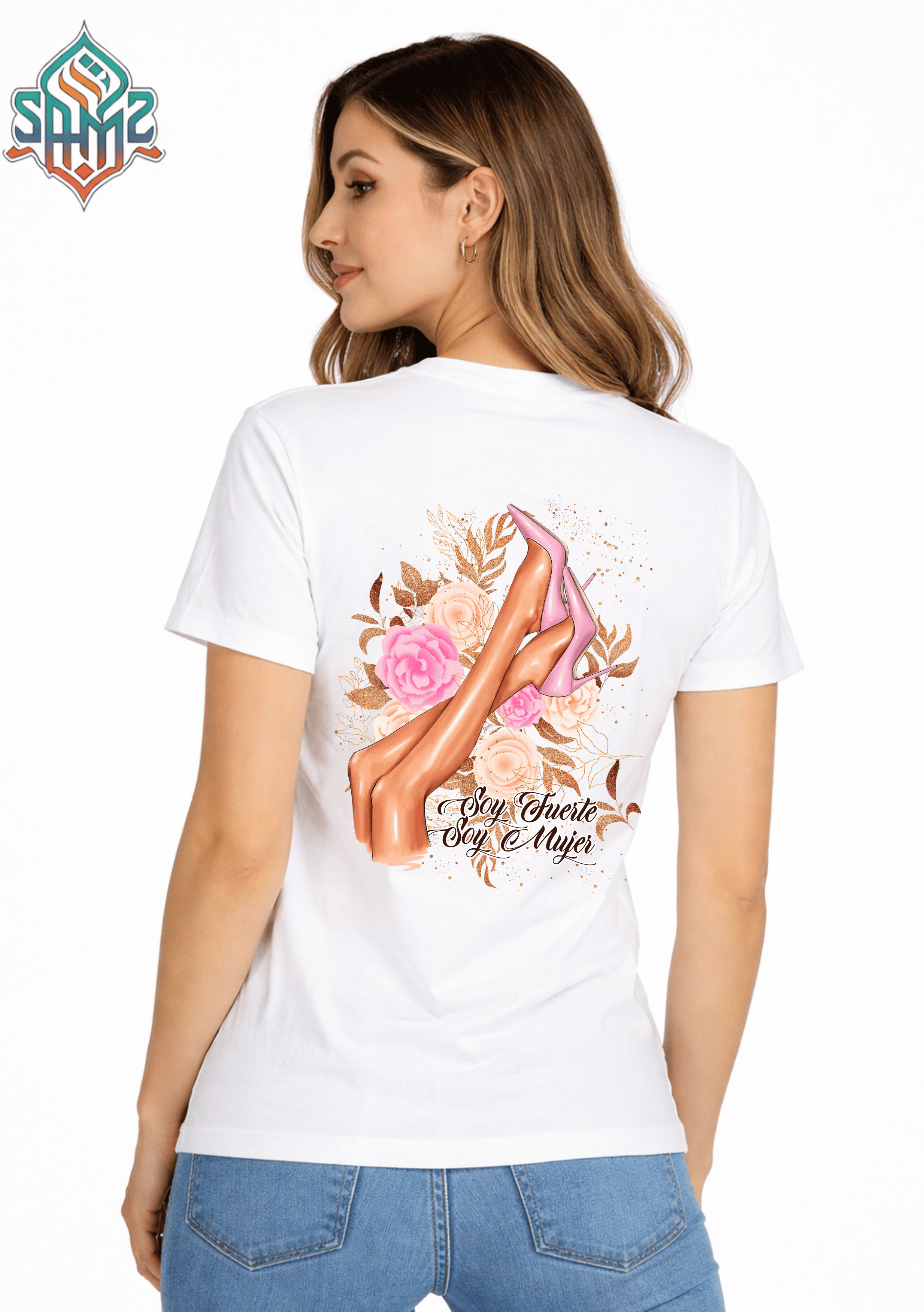 SOY FUERTE SOY MUJER TACONES – Premium DTF Transfer Print for T-Shirts | Custom Heat Transfer Design for Men Women Kids | High Quality Graphic Shirt Printing | SAMZ 24