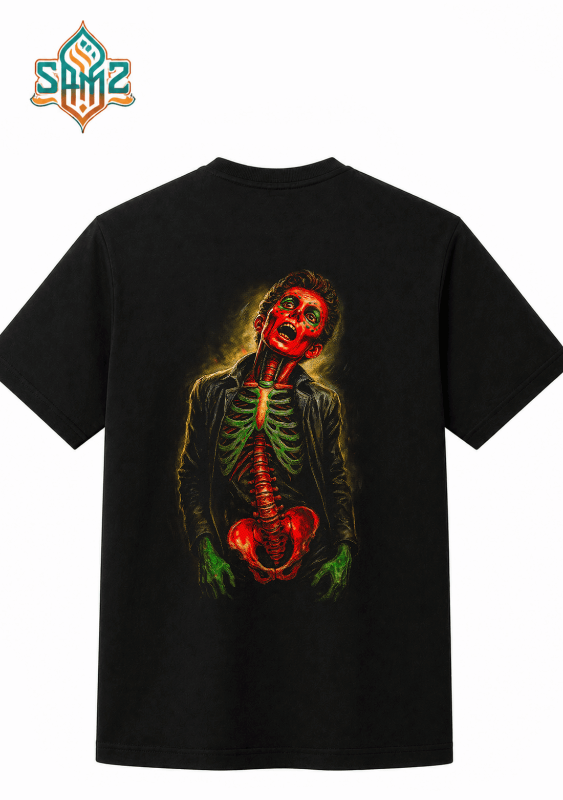 Supernatural Skeleton – Premium DTF Transfer Print for T-Shirts | Custom Heat Transfer Design Unisex | High Quality Shirt Printing | SAMZ 24