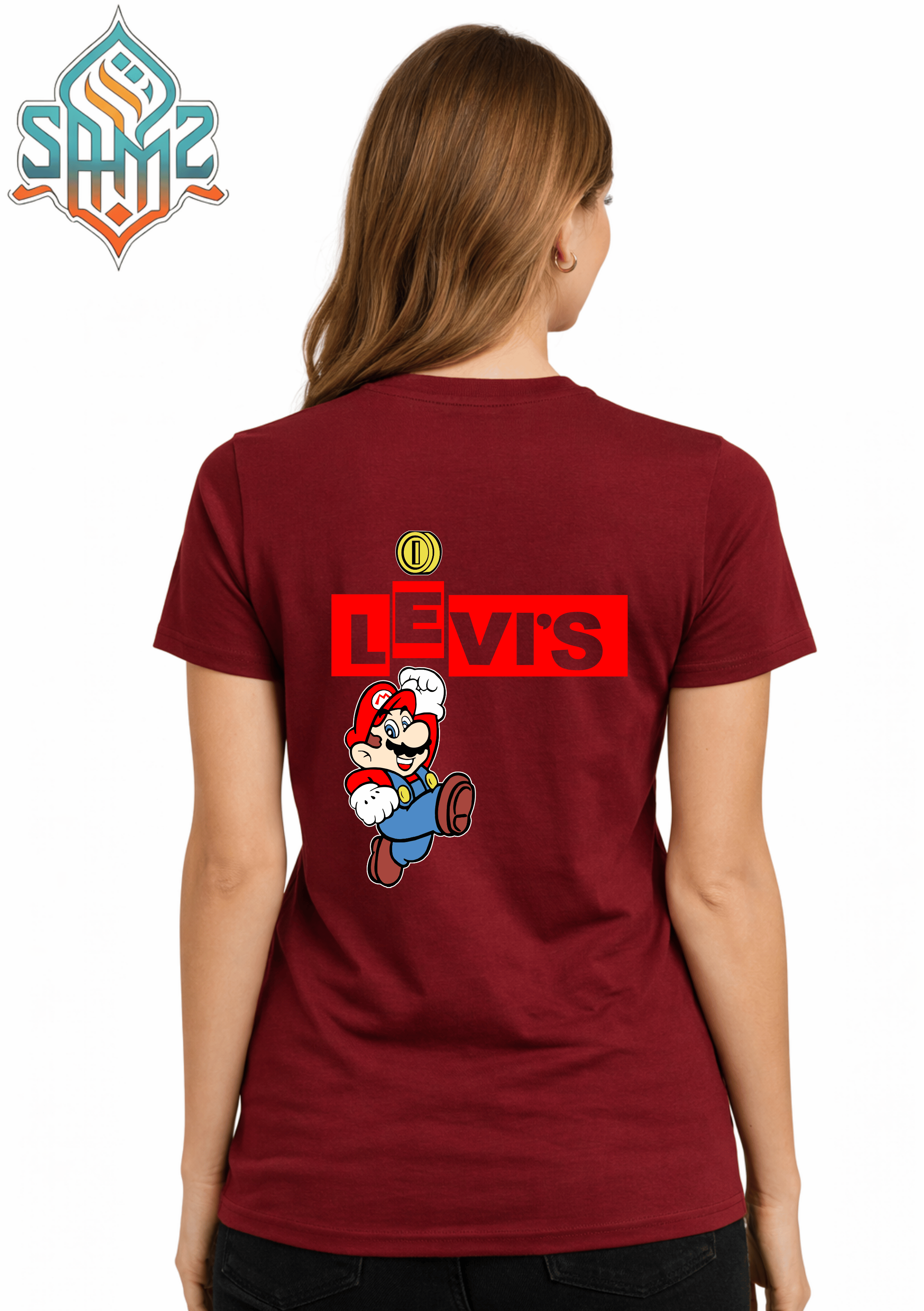 Levi’s Mario – Premium DTF Transfer Print for T-Shirts | Custom Heat Transfer Design Unisex | High Quality Shirt Printing | SAMZ 24