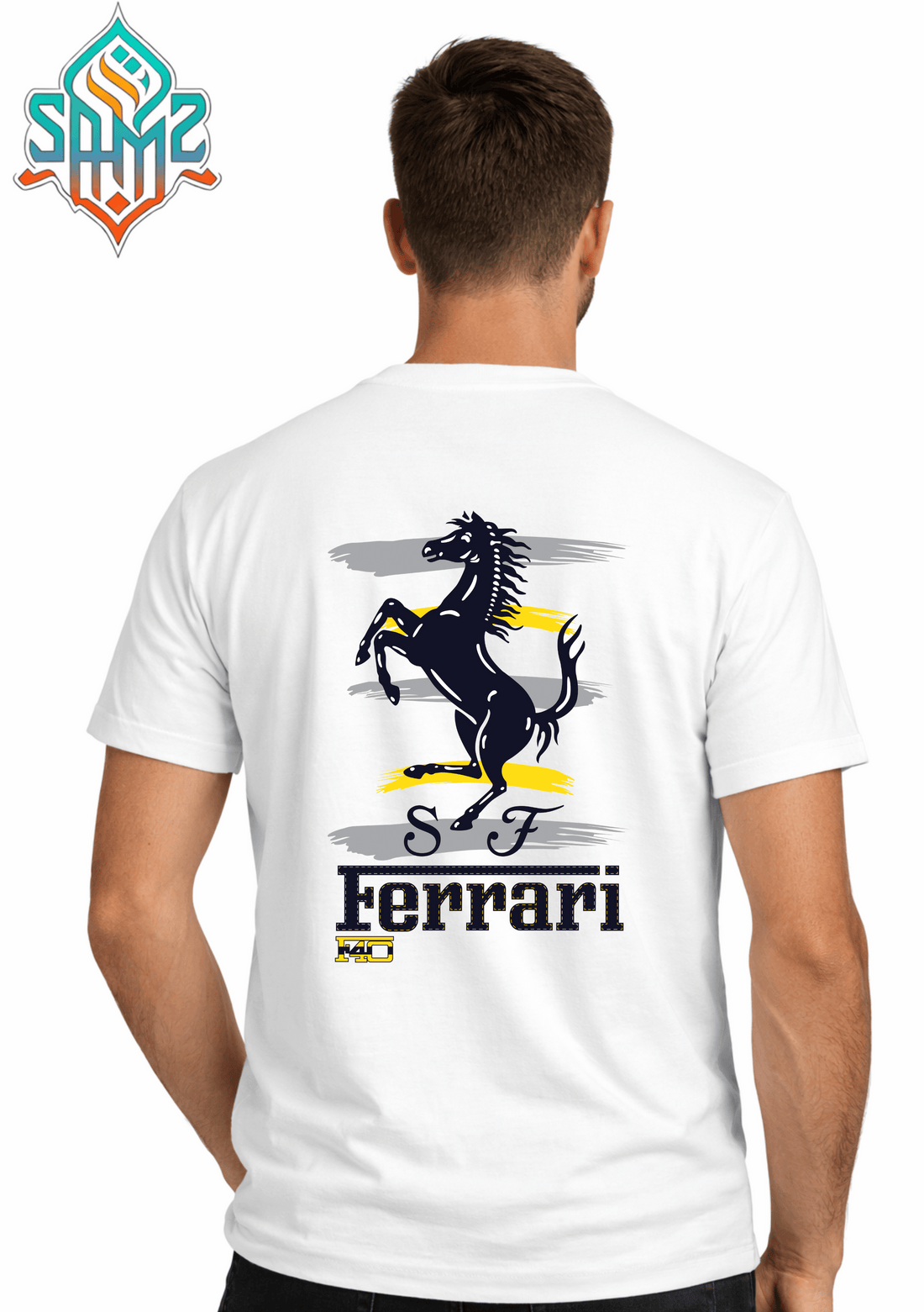 Ferrari Horse – Premium DTF Transfer Print for T-Shirts | Custom Heat Transfer Design Unisex | High Quality Shirt Printing | SAMZ 24