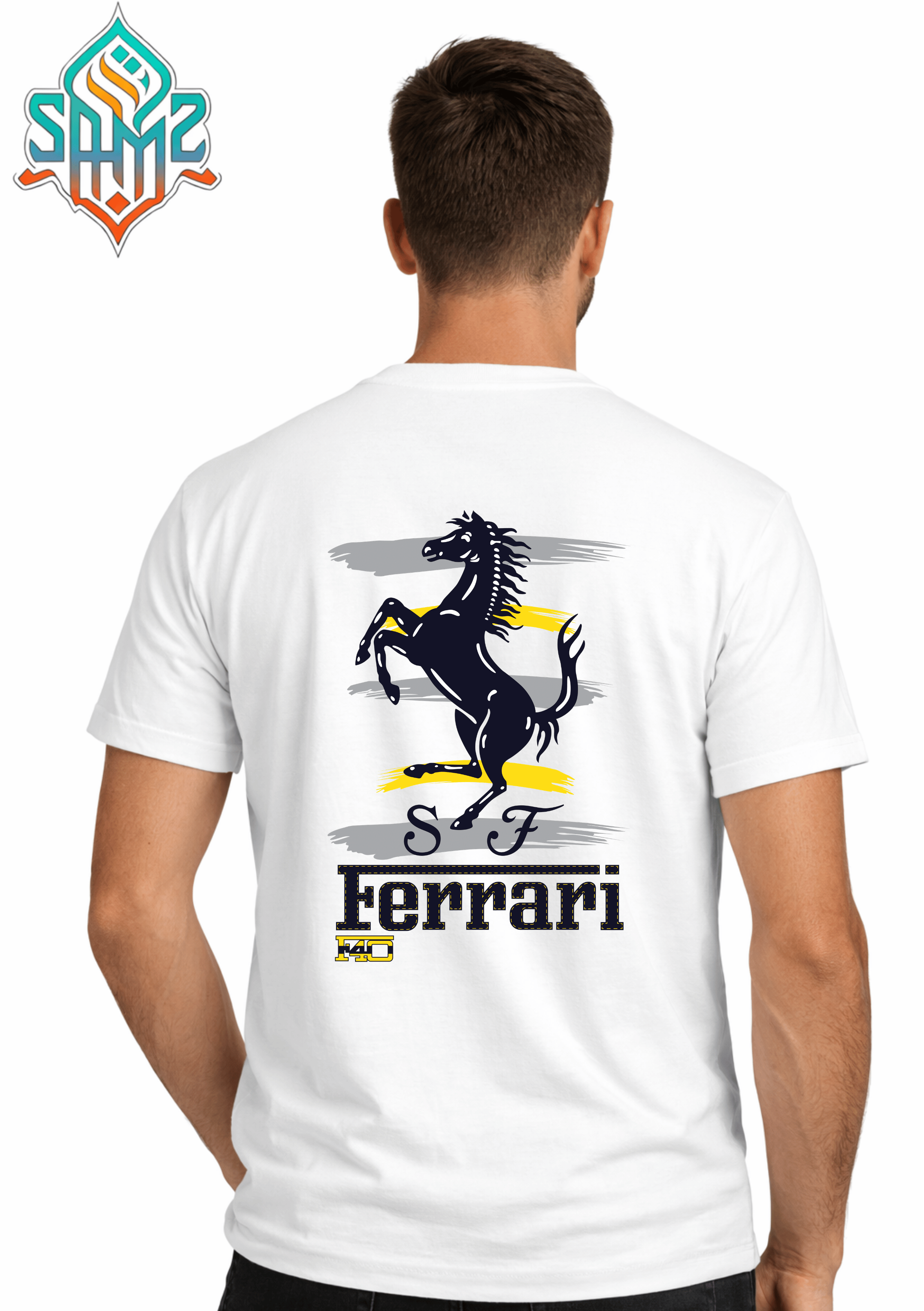 Ferrari Horse – Premium DTF Transfer Print for T-Shirts | Custom Heat Transfer Design Unisex | High Quality Shirt Printing | SAMZ 24