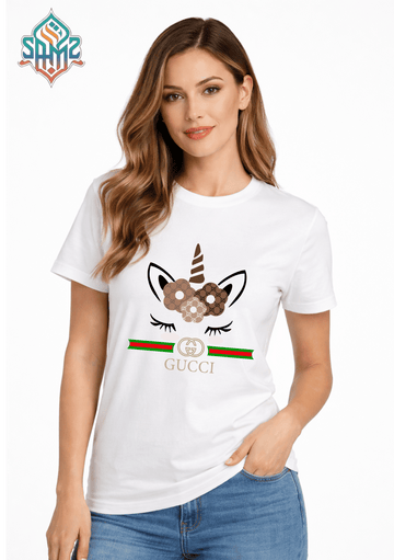 Kitten X Gucci – Premium DTF Transfer Print for T-Shirts | Custom Heat Transfer Design for Men Women Kids | High Quality Graphic Shirt Printing | SAMZ 24