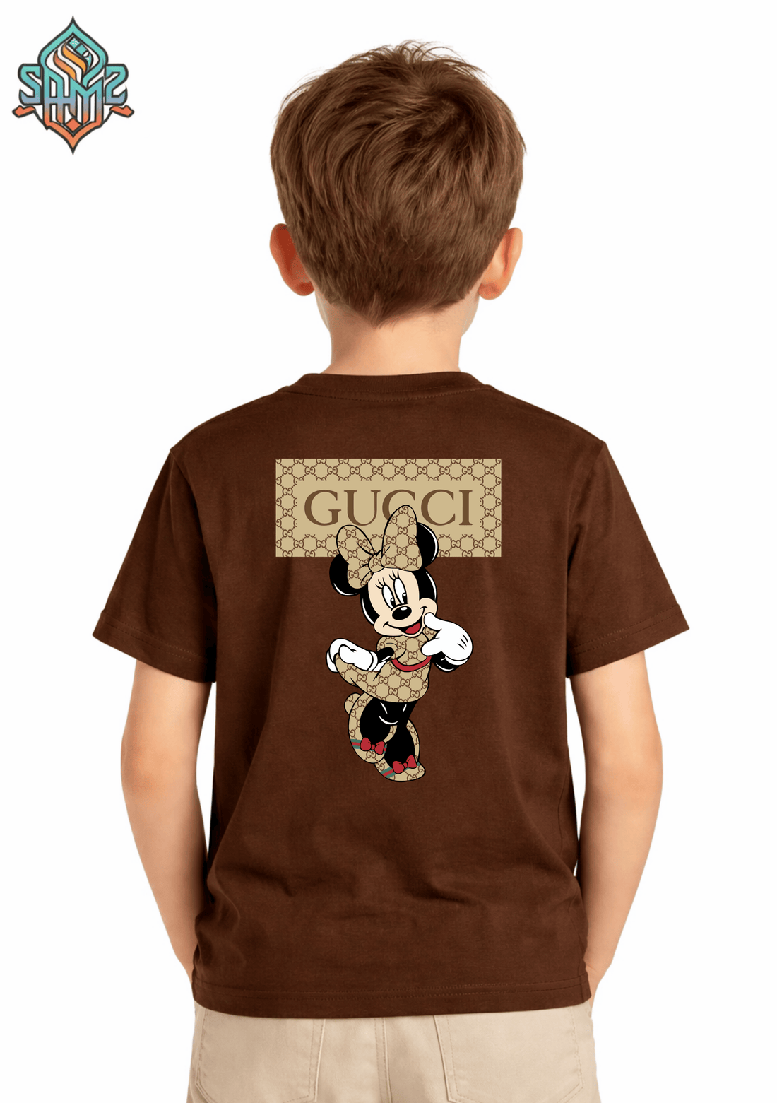 Mickey Mouse Gucci  – Premium DTF Transfer Print for T-Shirts | Custom Heat Transfer Design for Men Women Kids | High Quality Graphic Shirt Printing | SAMZ 24