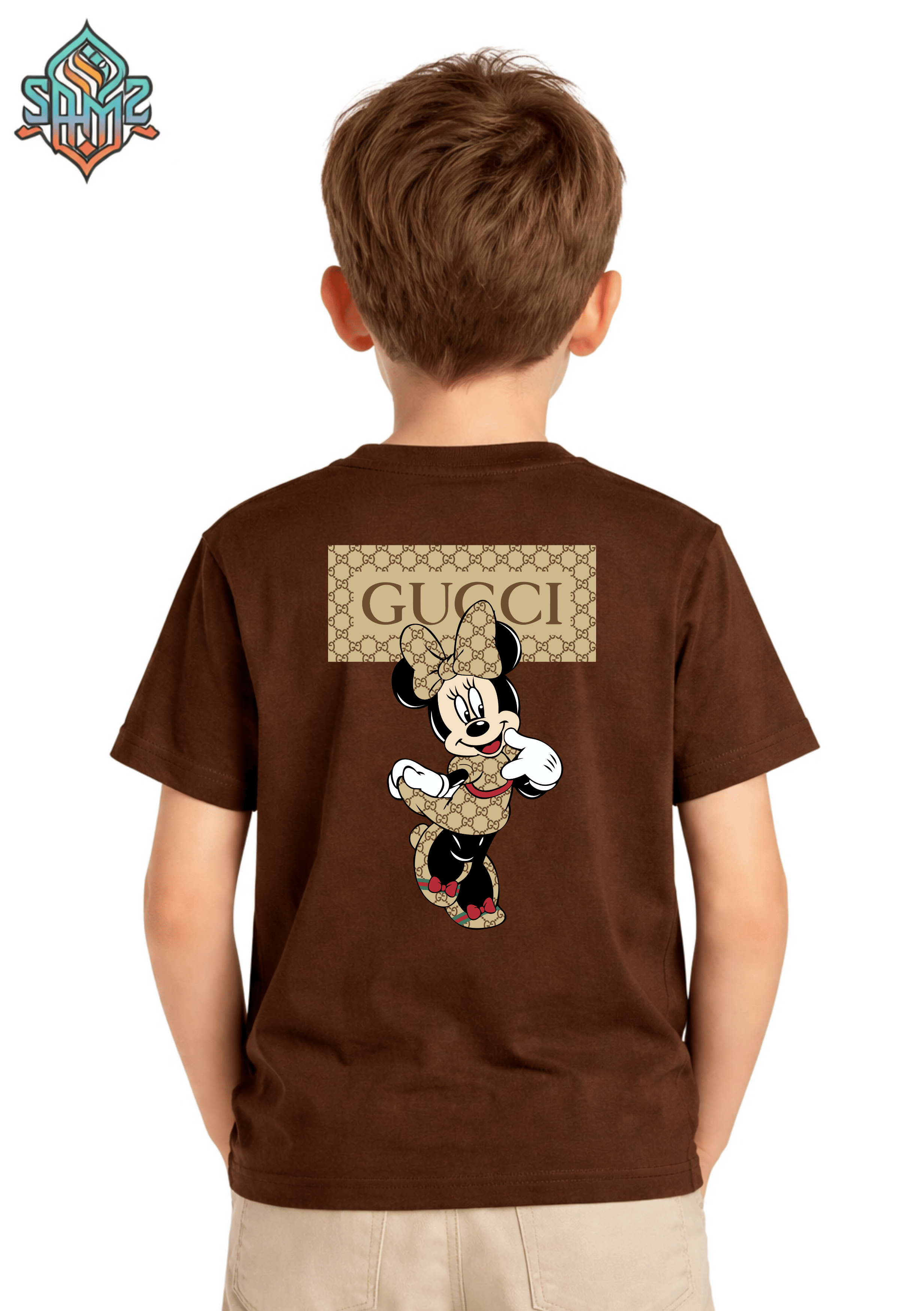 Mickey Mouse Gucci  – Premium DTF Transfer Print for T-Shirts | Custom Heat Transfer Design for Men Women Kids | High Quality Graphic Shirt Printing | SAMZ 24