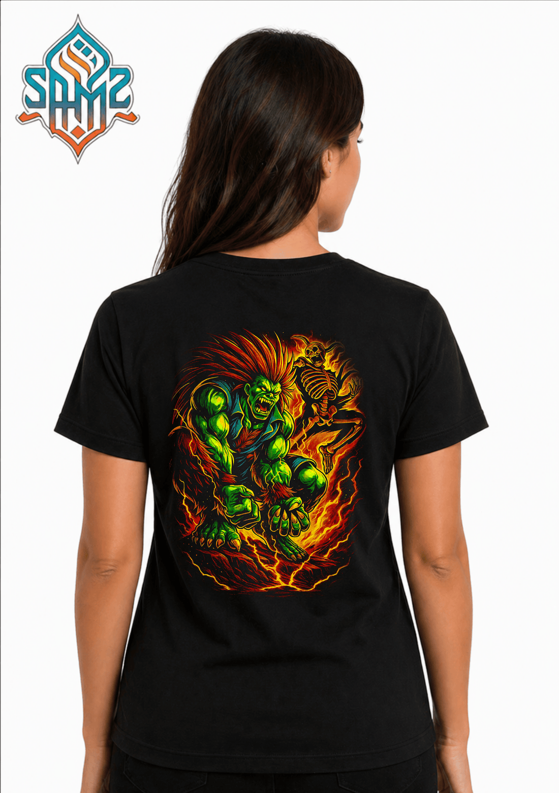 Blanka Street Fighter – Premium DTF Transfer Print for T-Shirts | Custom Heat Transfer Design Unisex | High Quality Shirt Printing | SAMZ 24
