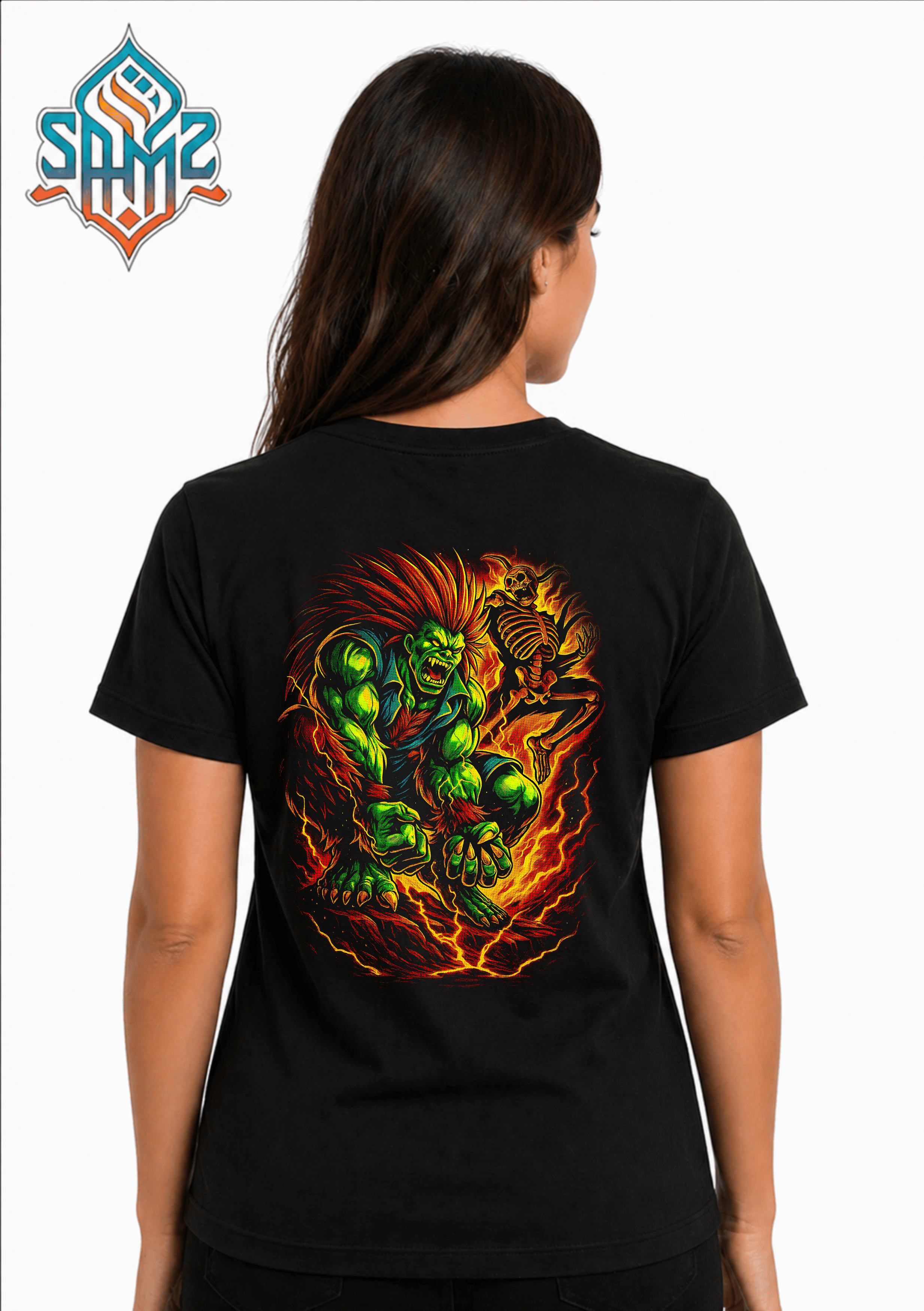 Blanka Street Fighter – Premium DTF Transfer Print for T-Shirts | Custom Heat Transfer Design Unisex | High Quality Shirt Printing | SAMZ 24