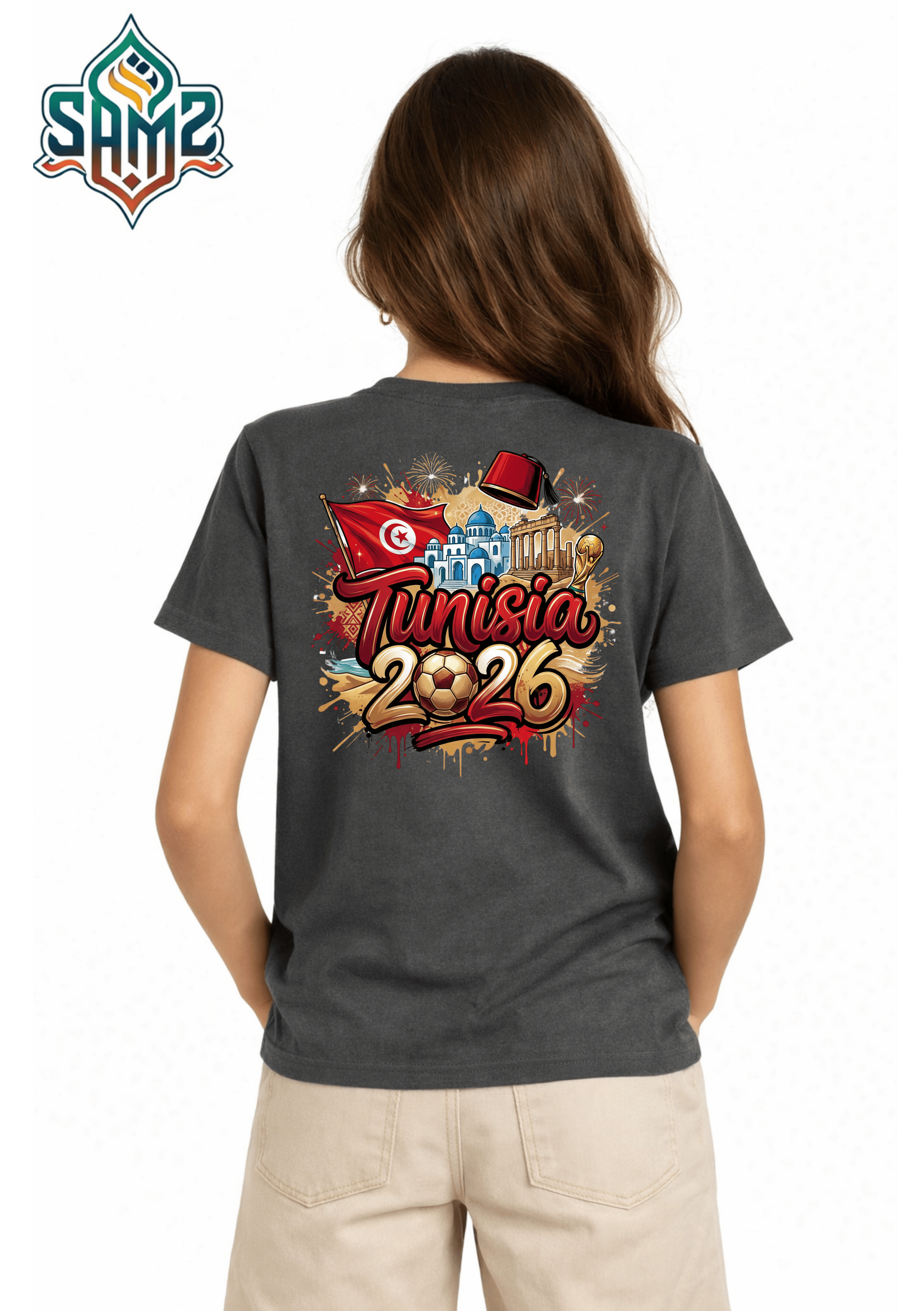 Tunisia 2026 – Premium DTF Transfer for FIFA World Cup 2026 Fan Shirts Germany | SAMZ 24