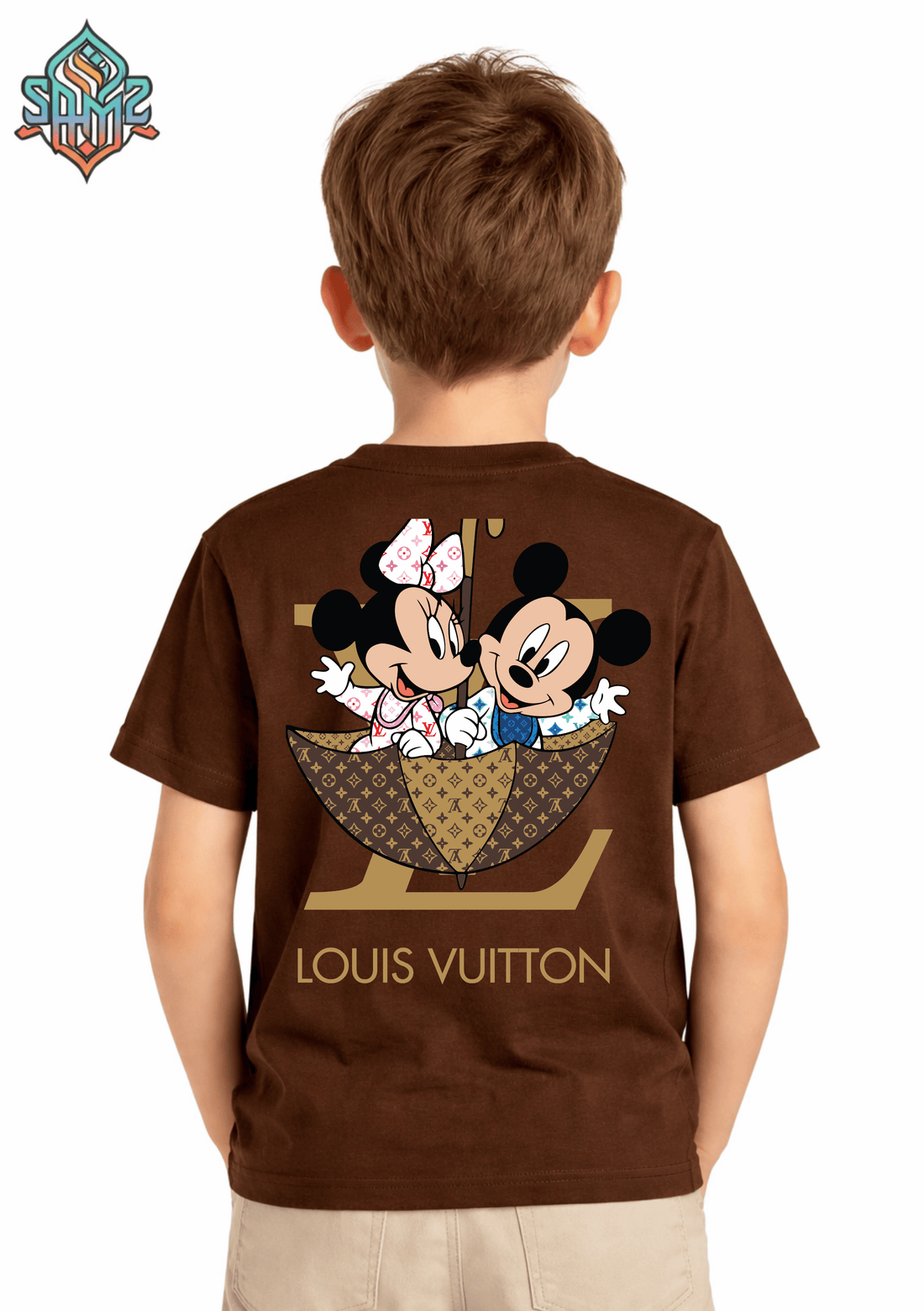Mickey Mouse Couple Gucci – Premium DTF Transfer Print for T-Shirts | Custom Heat Transfer Design for Men Women Kids | High Quality Graphic Shirt Printing | SAMZ 24