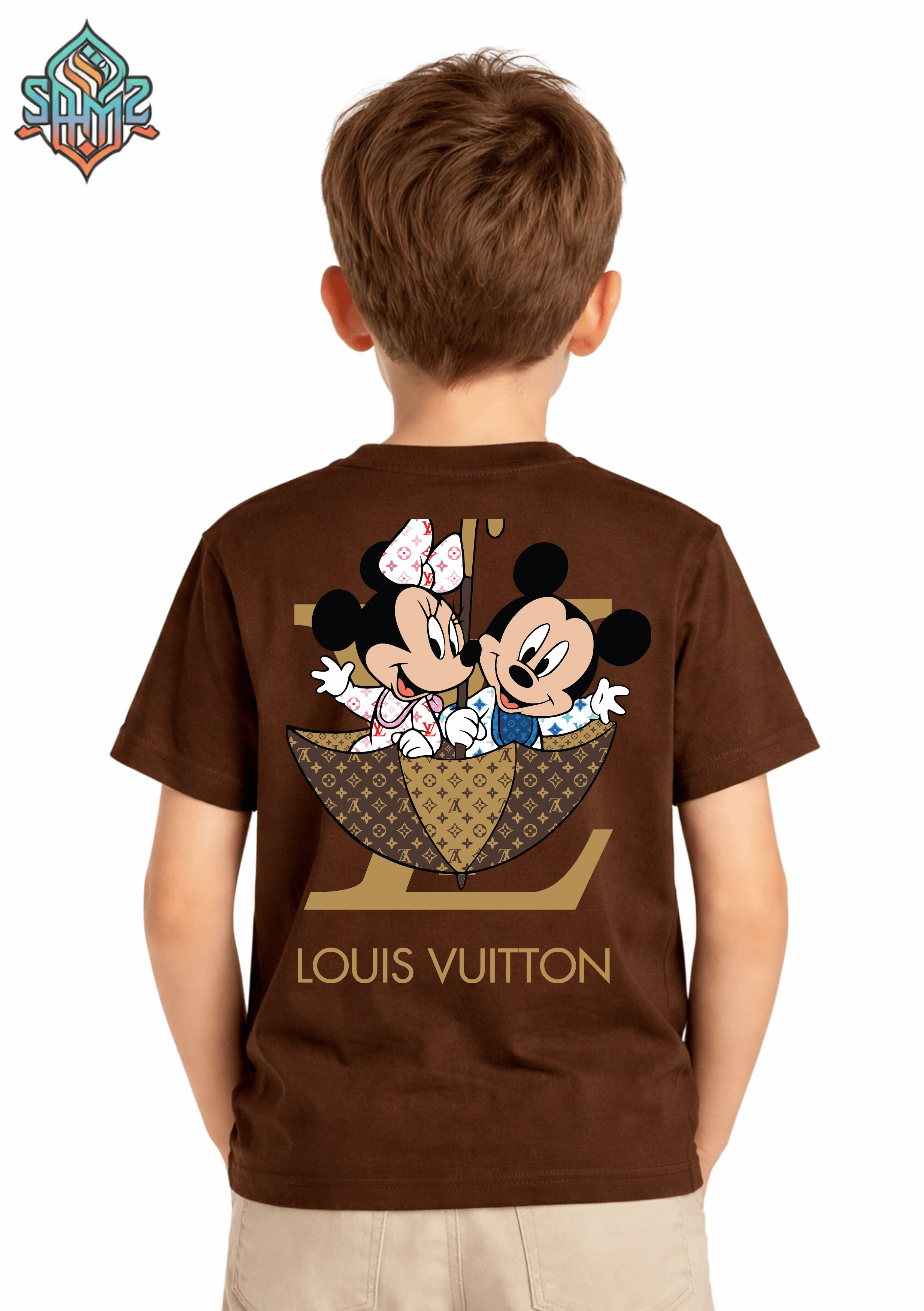 Mickey Mouse Couple Gucci – Premium DTF Transfer Print for T-Shirts | Custom Heat Transfer Design for Men Women Kids | High Quality Graphic Shirt Printing | SAMZ 24