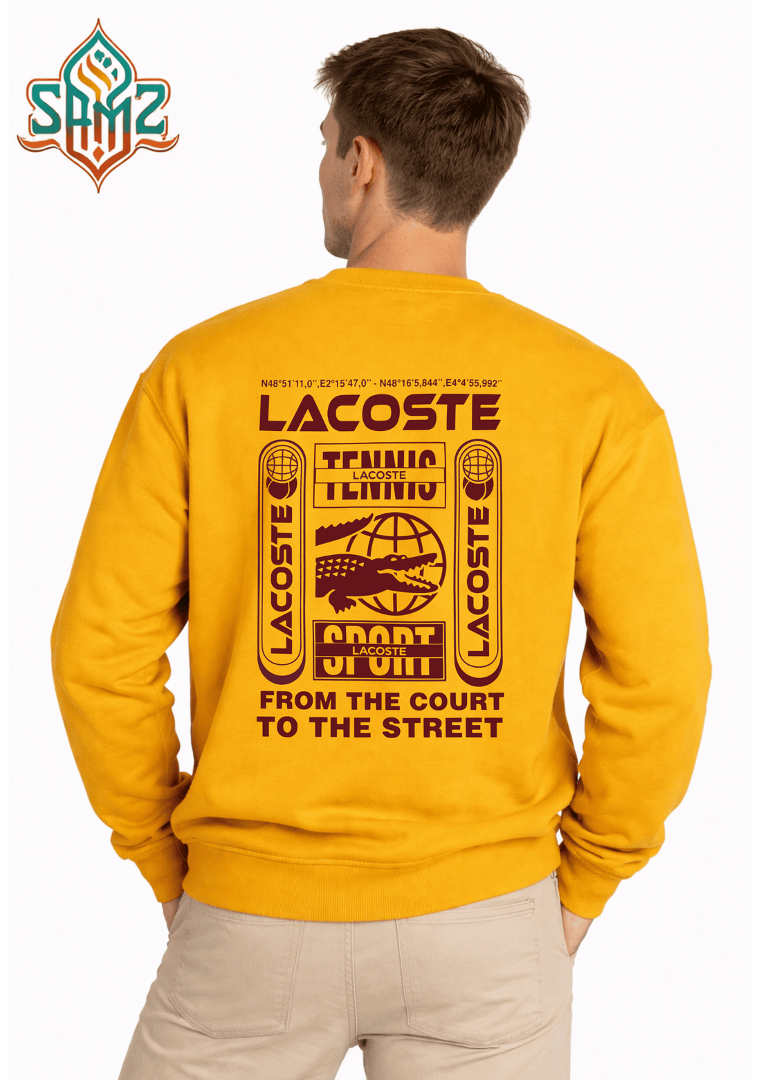 Lacoste Sport Street Logo – Premium DTF Transfer Print for T-Shirts | Custom Heat Transfer Unisex | High Quality Shirt Printing | SAMZ 24
