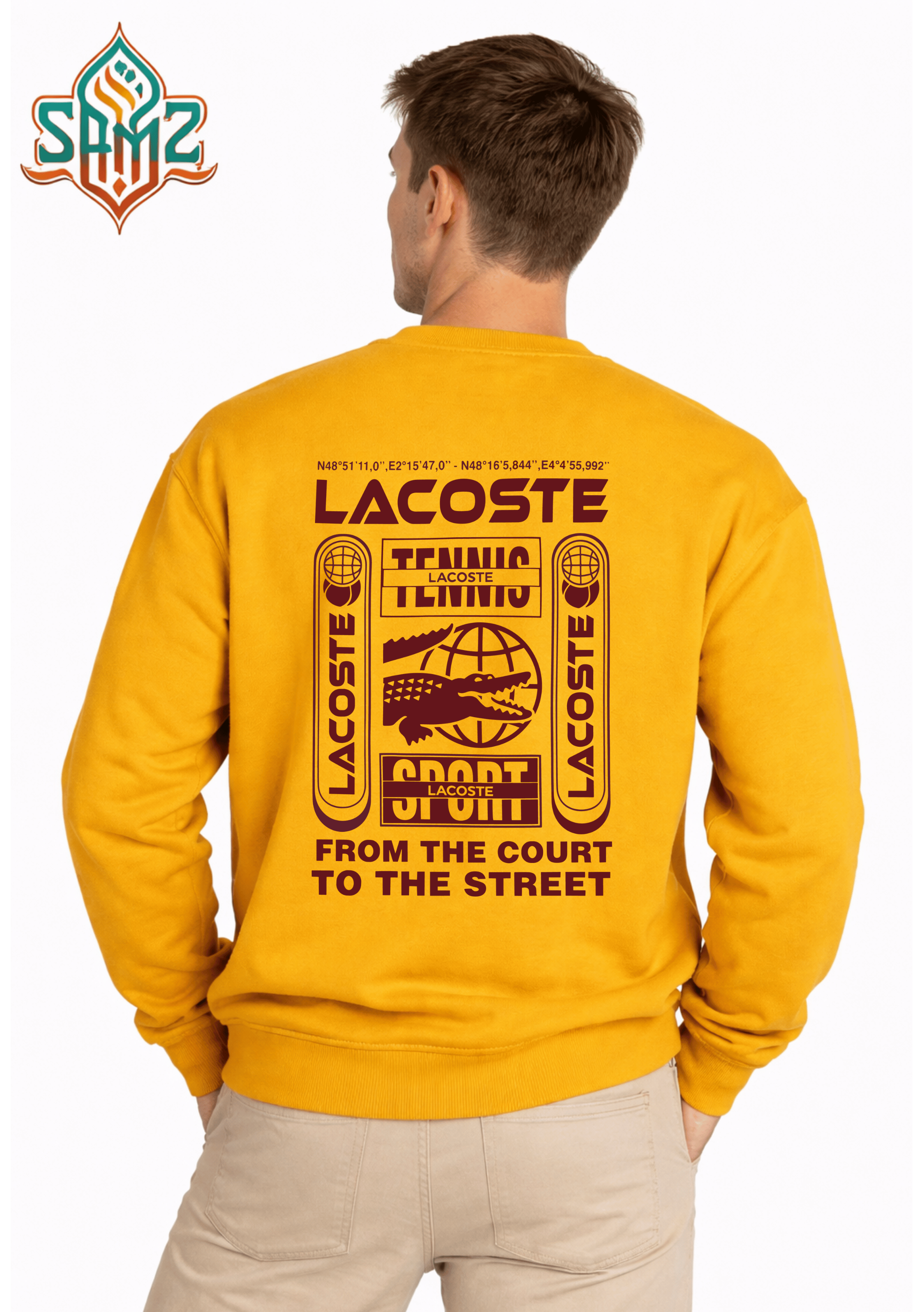 Lacoste Sport Street Logo – Premium DTF Transfer Print for T-Shirts | Custom Heat Transfer Unisex | High Quality Shirt Printing | SAMZ 24