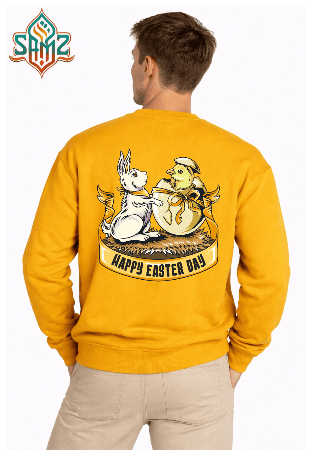 Easter Bunny Chick Love – Premium DTF Transfer Print for T-Shirts | Custom Heat Transfer Unisex | High Quality Shirt Printing | SAMZ 24