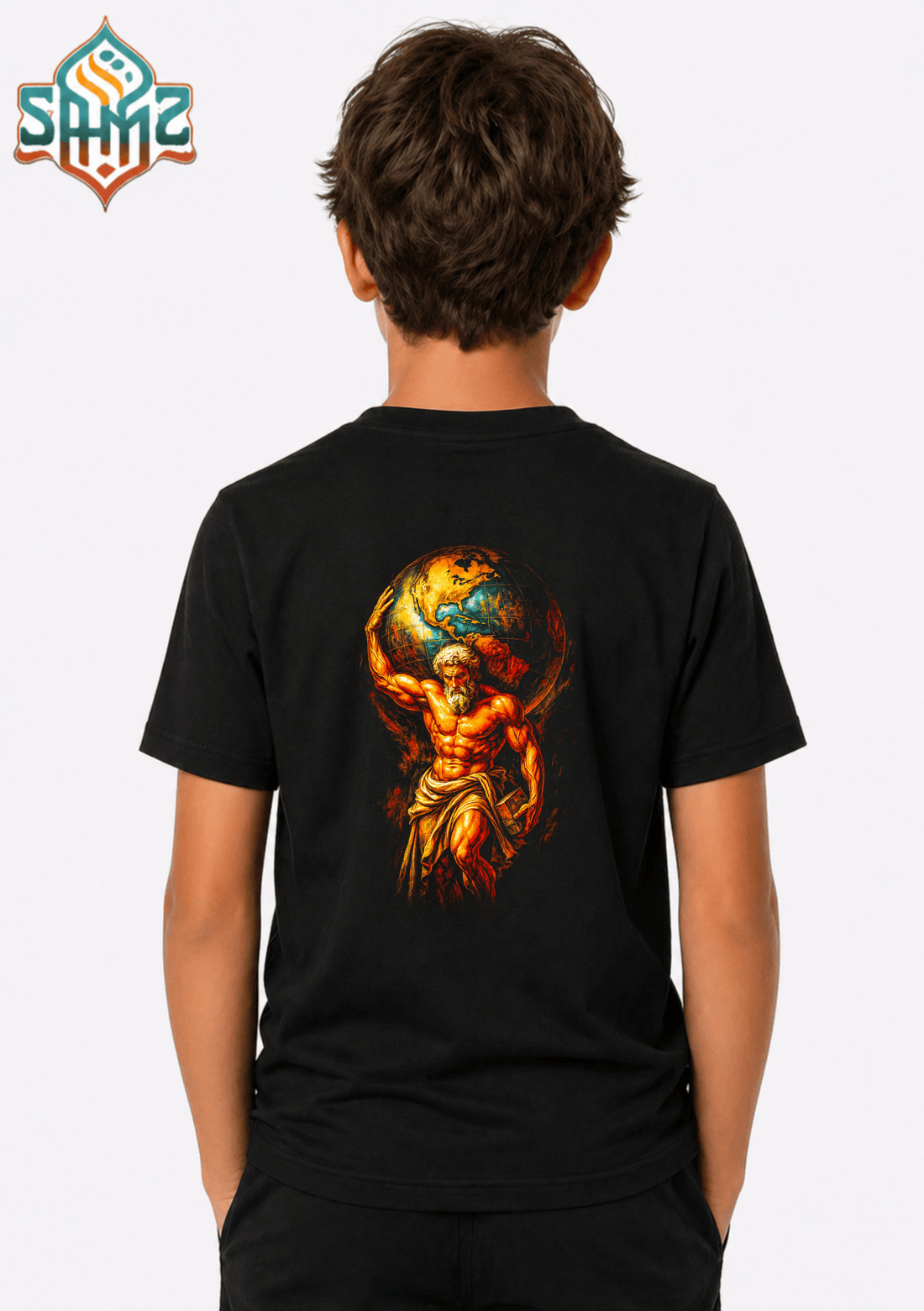 Greek Titan - Premium DTF Transfer Print for T-Shirts | Custom Heat Transfer Design Unisex | High Quality Shirt Printing | SAMZ 24