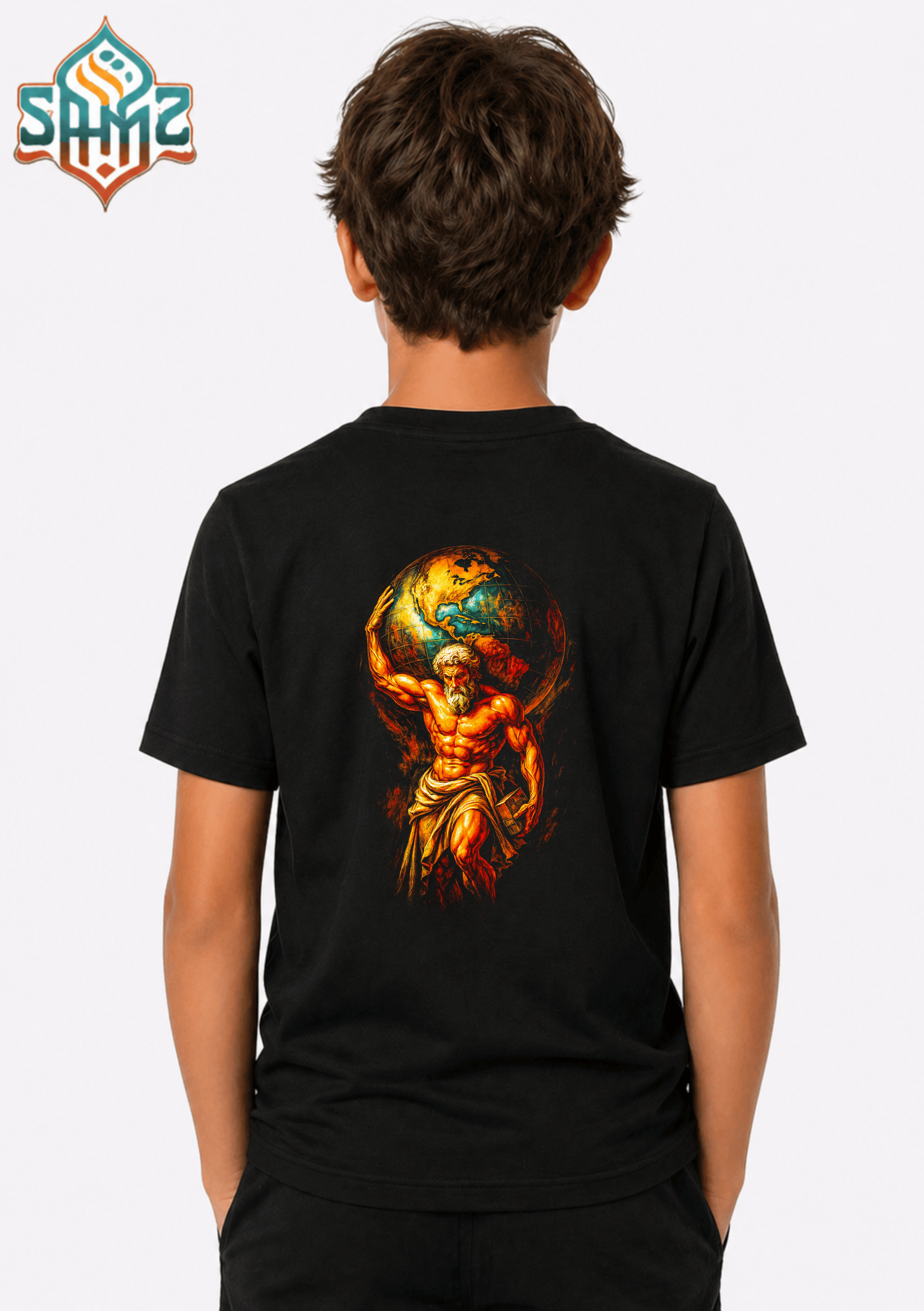 Greek Titan - Premium DTF Transfer Print for T-Shirts | Custom Heat Transfer Design Unisex | High Quality Shirt Printing | SAMZ 24