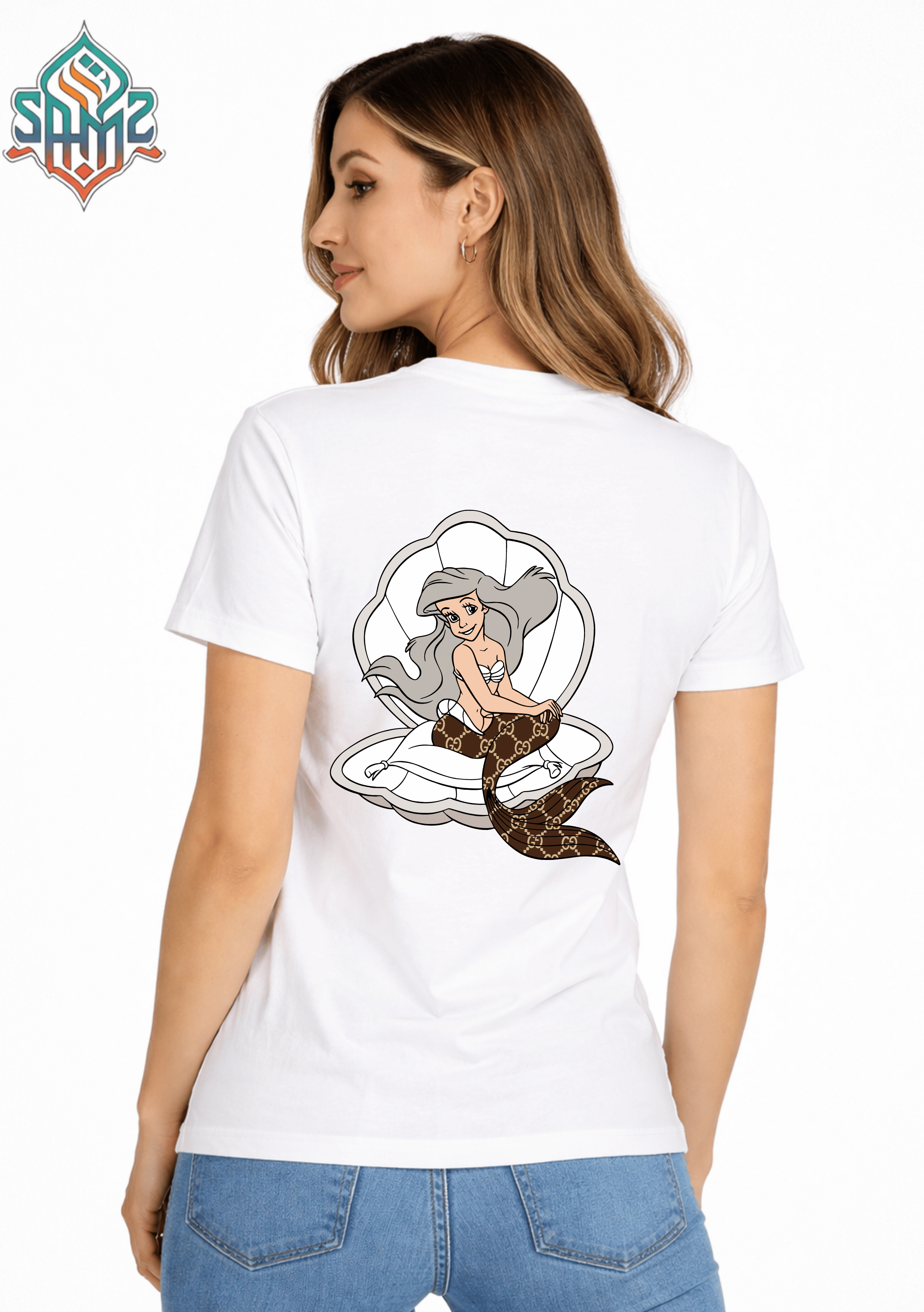 The Little Mermaid – Premium DTF Transfer Print for T-Shirts | Custom Heat Transfer Design for Men Women Kids | High Quality Graphic Shirt Printing | SAMZ 24