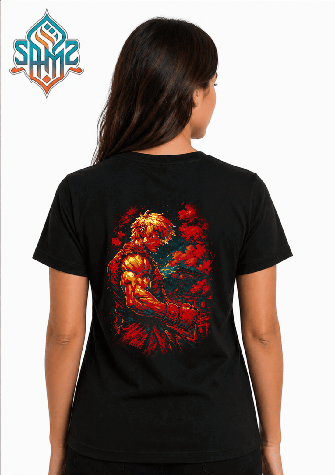 Ken Masters Street Fighter – Premium DTF Transfer Print for T-Shirts | Custom Heat Transfer Design Unisex | High Quality Shirt Printing | SAMZ 24