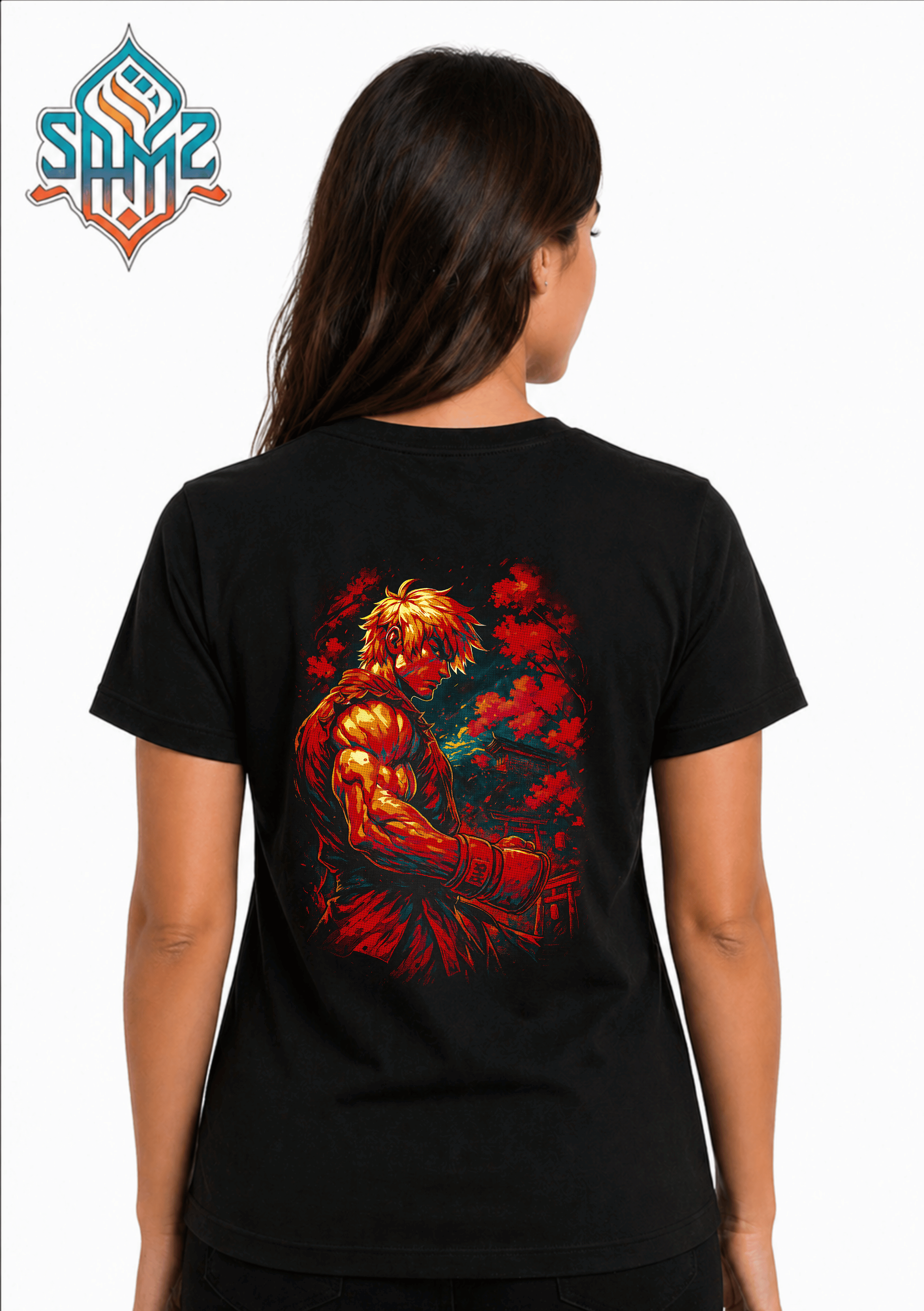 Ken Masters Street Fighter – Premium DTF Transfer Print for T-Shirts | Custom Heat Transfer Design Unisex | High Quality Shirt Printing | SAMZ 24