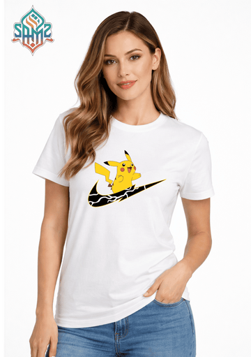 Pikachu Nike – Premium DTF Transfer Print for T-Shirts | Custom Heat Transfer Design for Men Women Kids | High Quality Graphic Shirt Printing | SAMZ 24