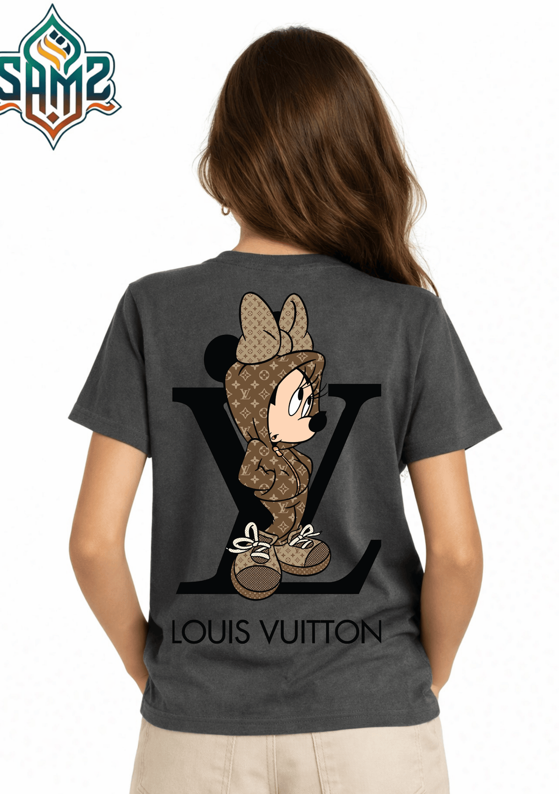 LUIS VUITON Mickey Mouse – Premium DTF Transfer Print for T-Shirts | Custom Heat Transfer Design for Men Women Kids | High Quality Graphic Shirt Printing | SAMZ 24