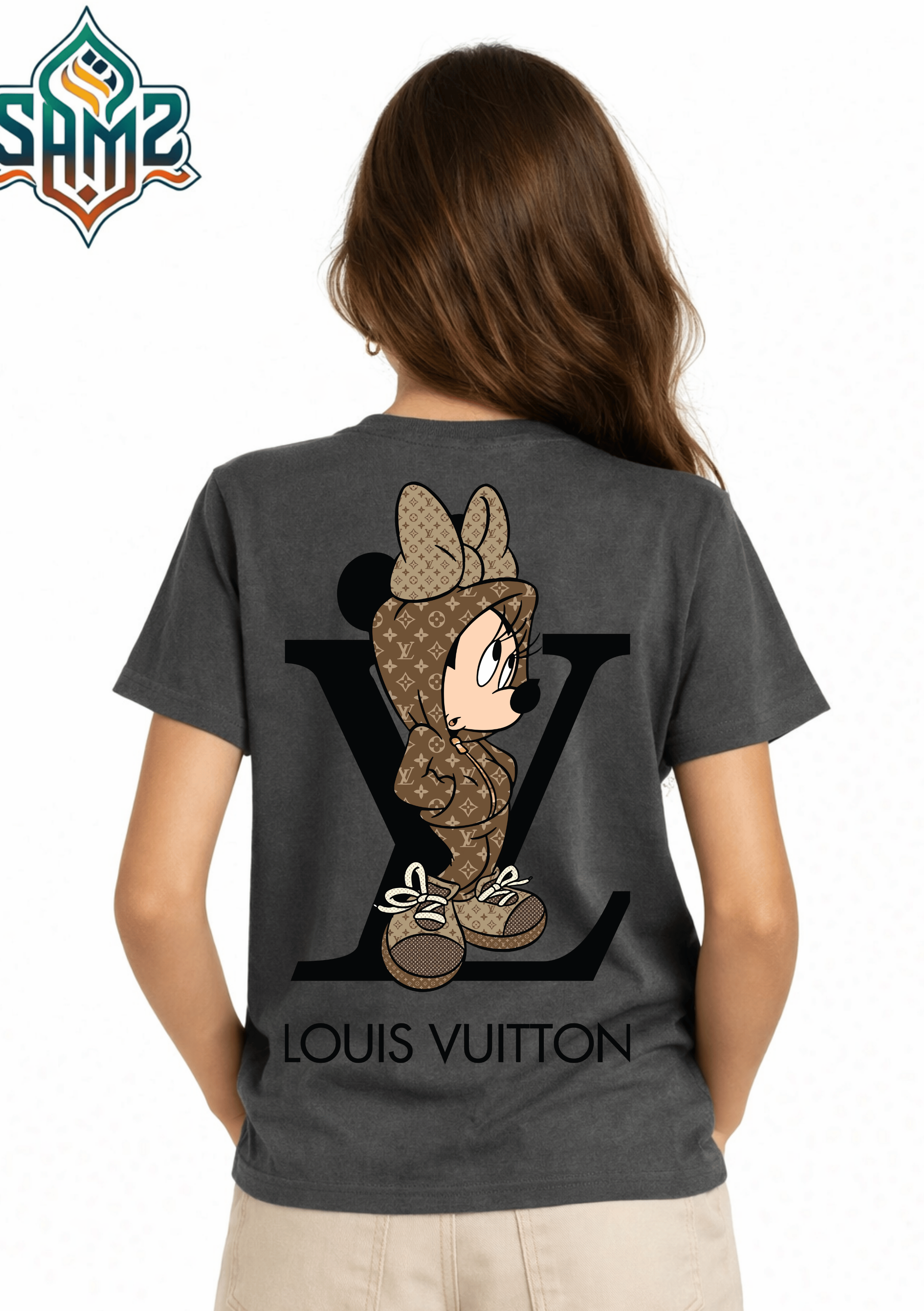 LUIS VUITON Mickey Mouse – Premium DTF Transfer Print for T-Shirts | Custom Heat Transfer Design for Men Women Kids | High Quality Graphic Shirt Printing | SAMZ 24
