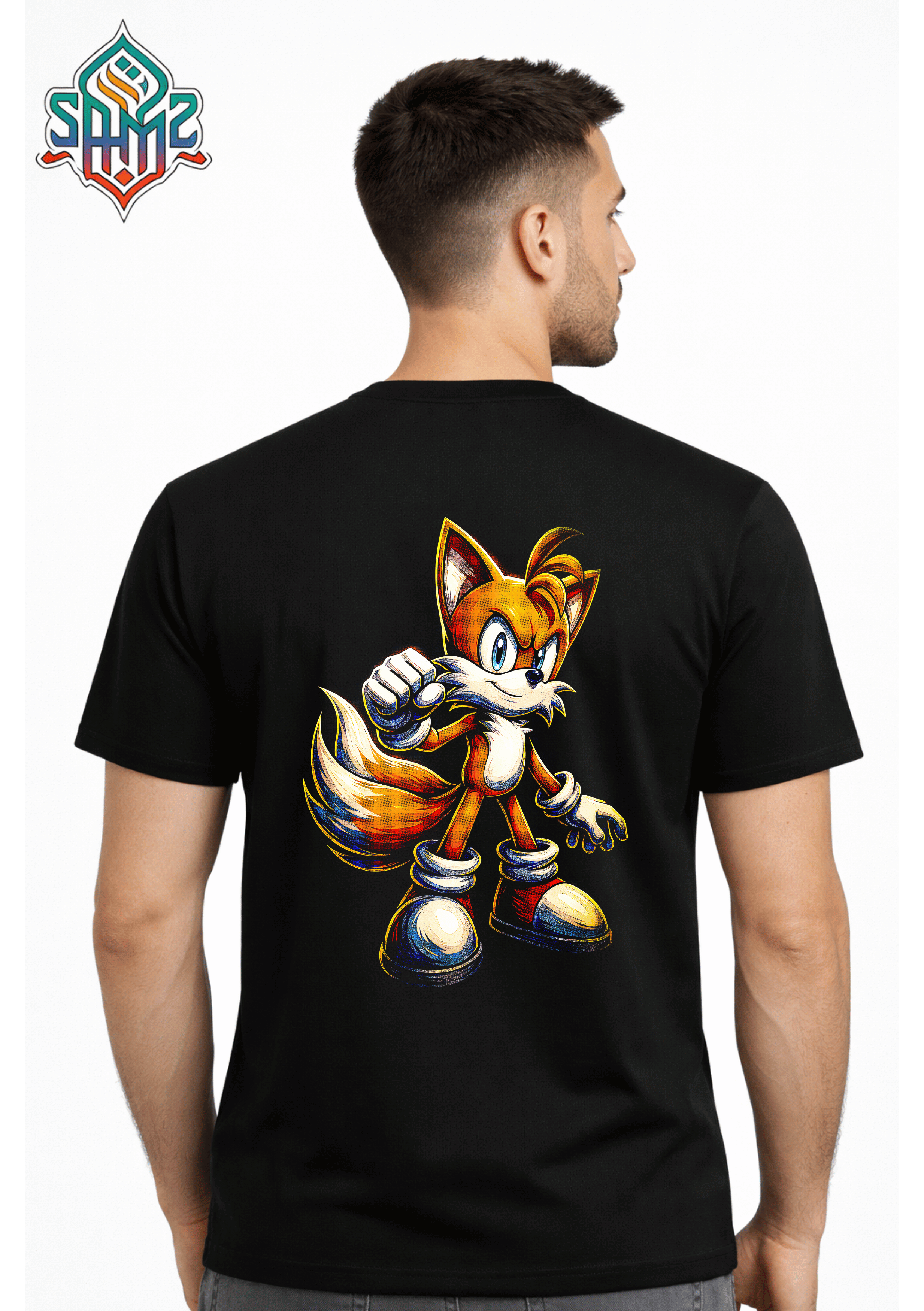 Tails Fox Classic Character – Premium DTF Transfer Print for T-Shirts | Custom Heat Transfer Design Unisex | High Quality Shirt Printing | SAMZ 24