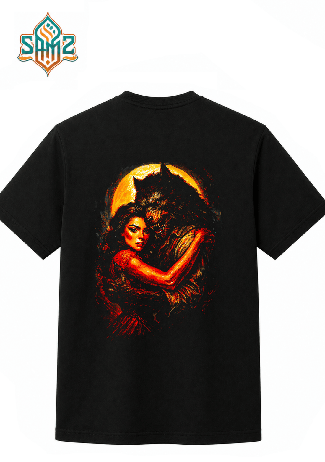 Beauty And The Beast – Premium DTF Transfer Print for T-Shirts | Custom Heat Transfer Design Unisex | High Quality Shirt Printing | SAMZ 24