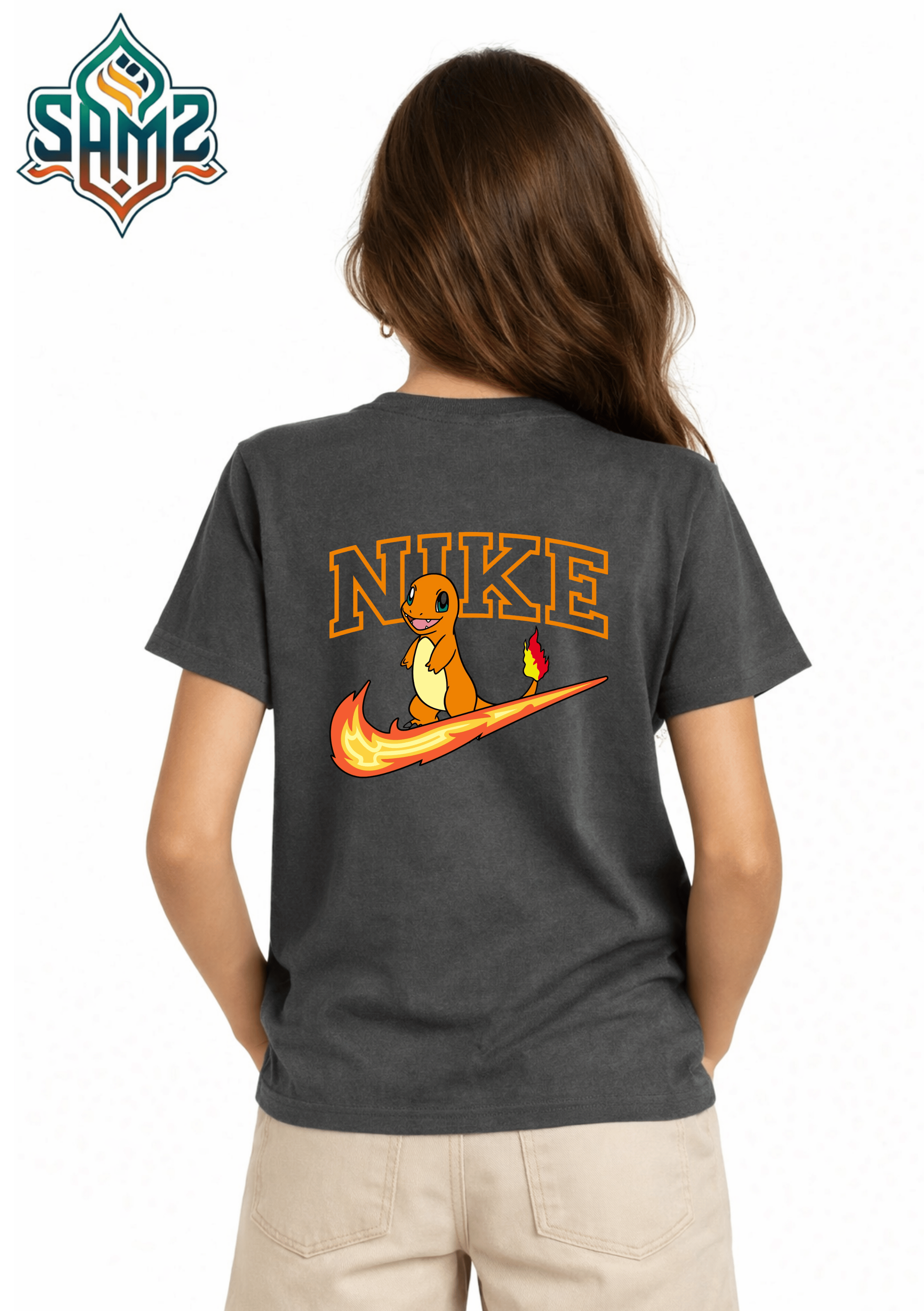 Nike Dragon Design – Premium DTF Transfer Print for T-Shirts | Custom Heat Transfer Design for Men Women Kids | High Quality Graphic Shirt Printing | SAMZ 24
