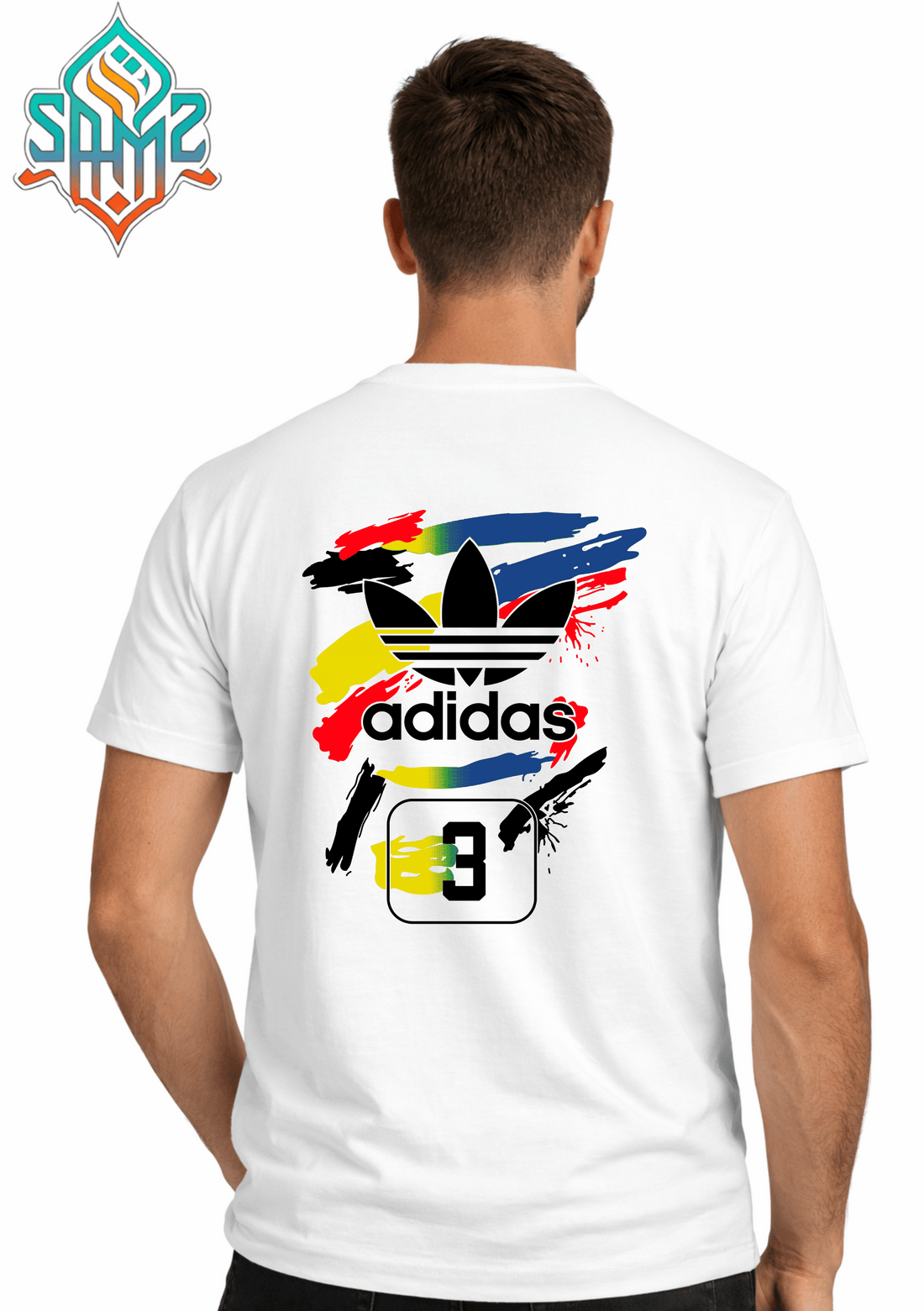 Adidas Art – Premium DTF Transfer Print for T-Shirts | Custom Heat Transfer Design Unisex | High Quality Shirt Printing | SAMZ 24