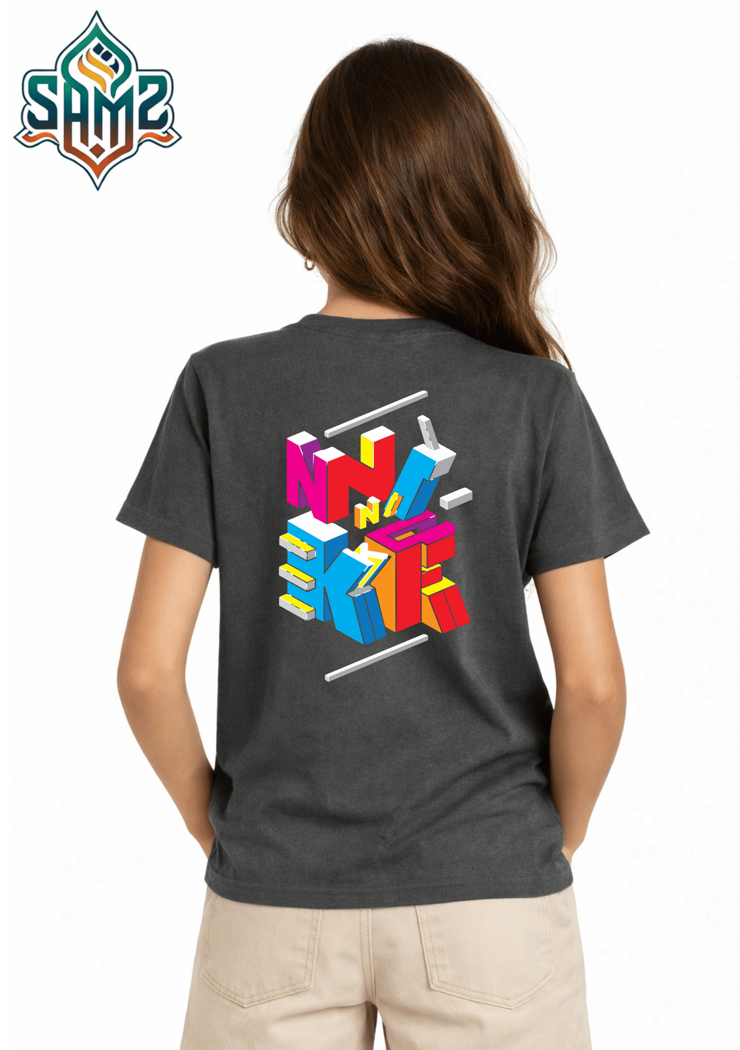 Nike Blocks – Premium DTF Transfer Print for T-Shirts | Custom Heat Transfer Design for Men Women Kids | High Quality Graphic Shirt Printing | SAMZ 24