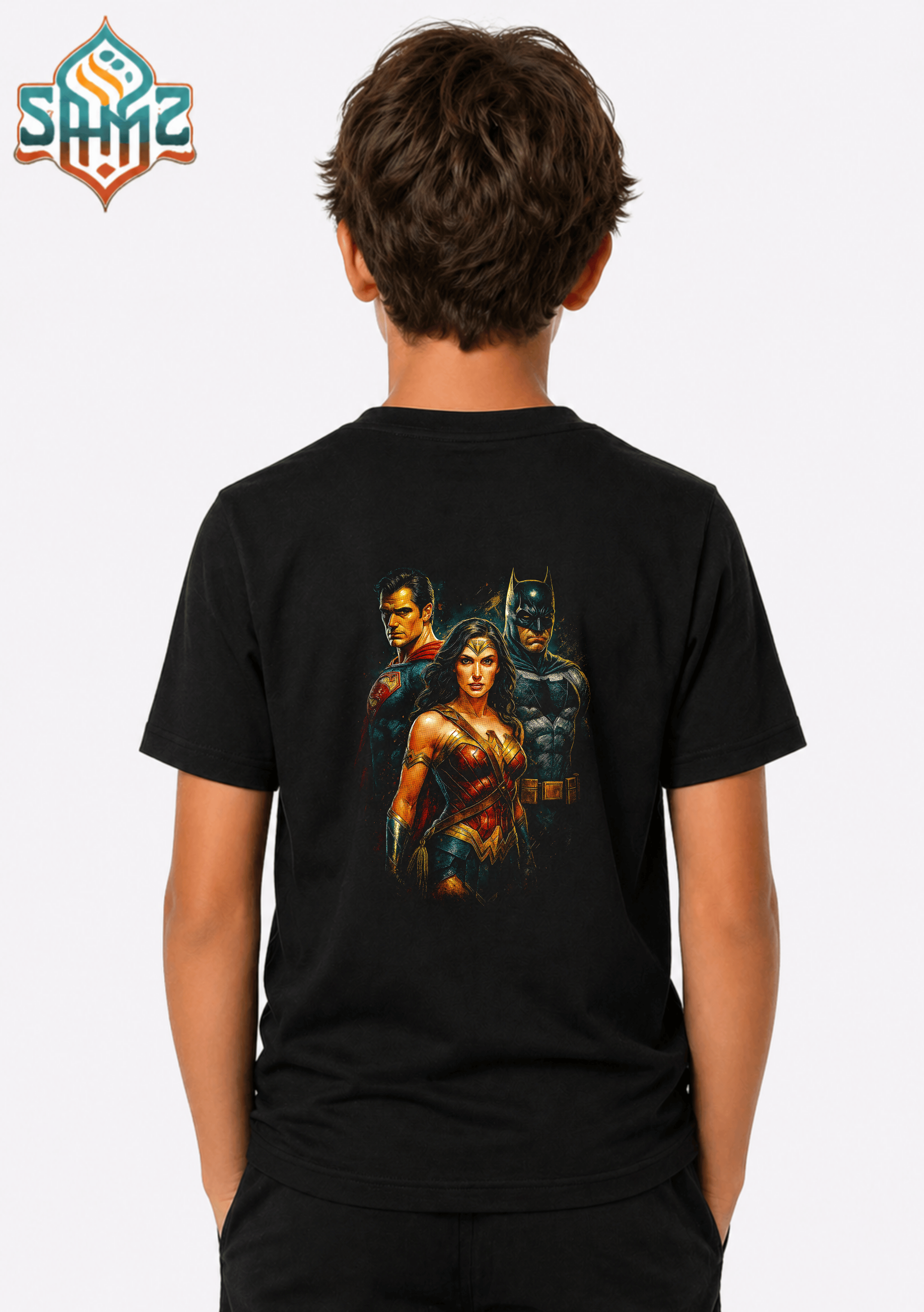 DC Comics Superman Batman Wonder Woman - Premium DTF Transfer Print for T-Shirts | Custom Heat Transfer Design Unisex | High Quality Shirt Printing | SAMZ 24