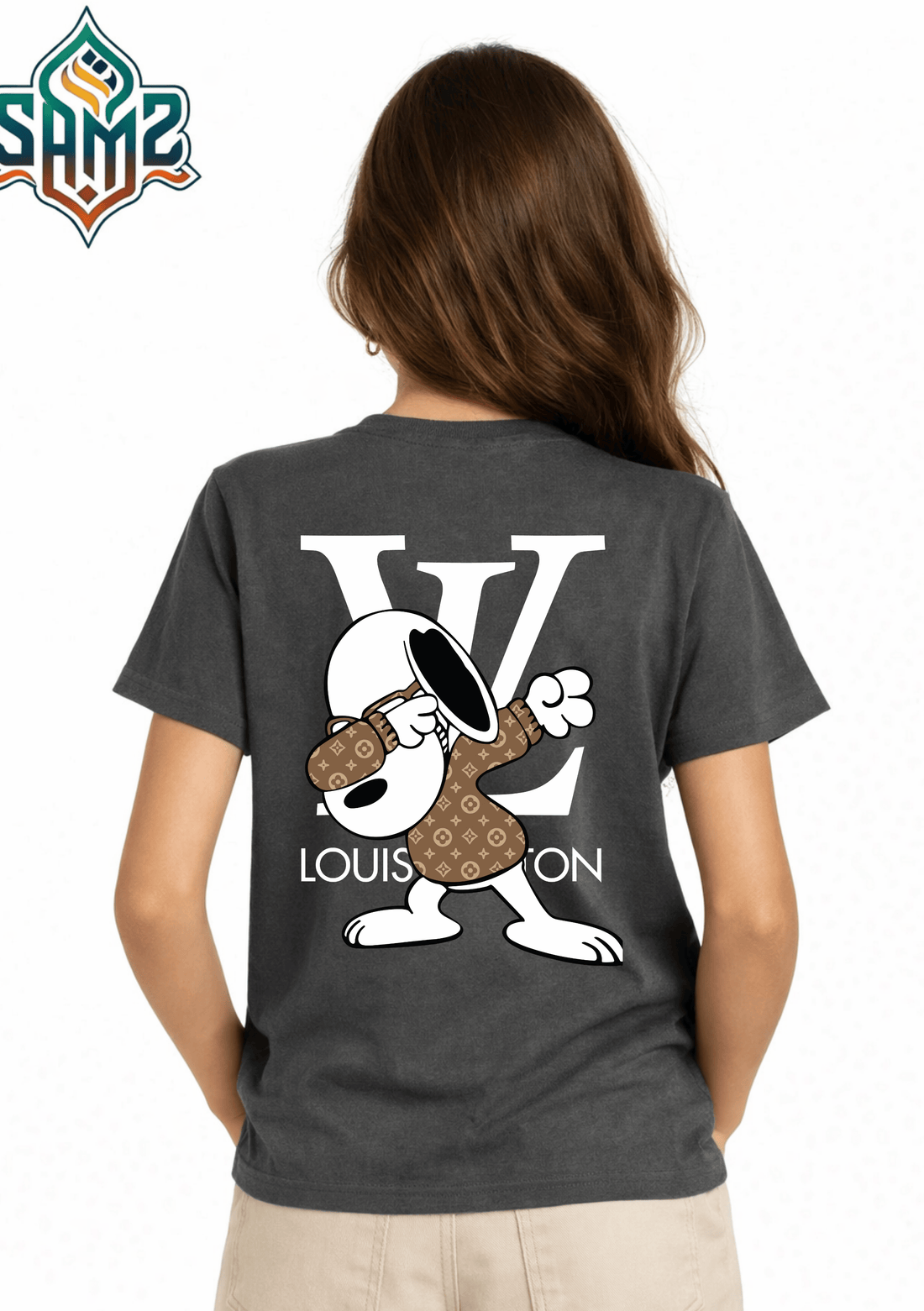 Snoopy Luis Vuitton – Premium DTF Transfer Print for T-Shirts | Custom Heat Transfer Design for Men Women Kids | High Quality Graphic Shirt Printing | SAMZ 24