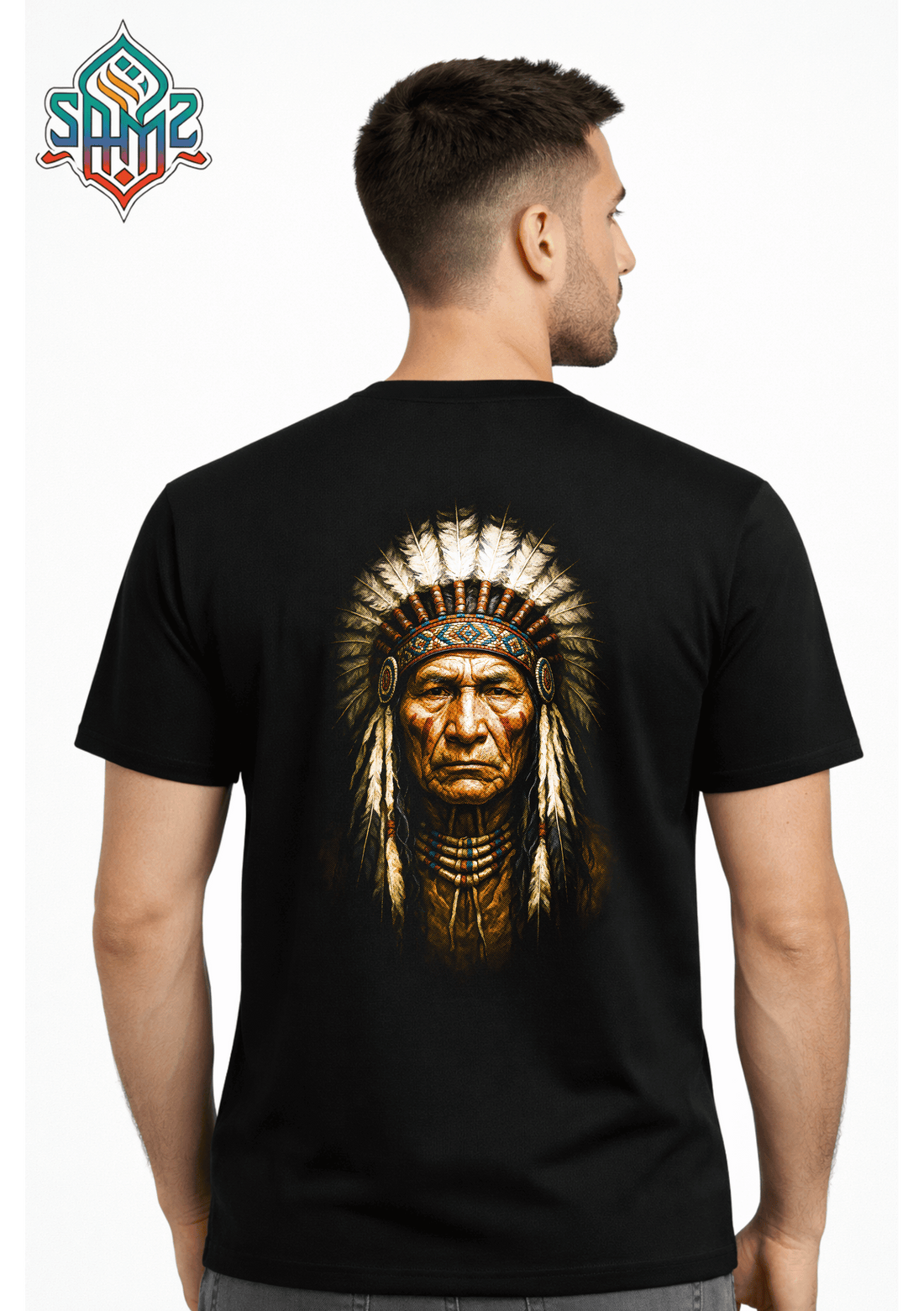 Noble Tribal Chief – Premium DTF Transfer Print for T-Shirts | Custom Heat Transfer Design Unisex | High Quality Shirt Printing | SAMZ 24