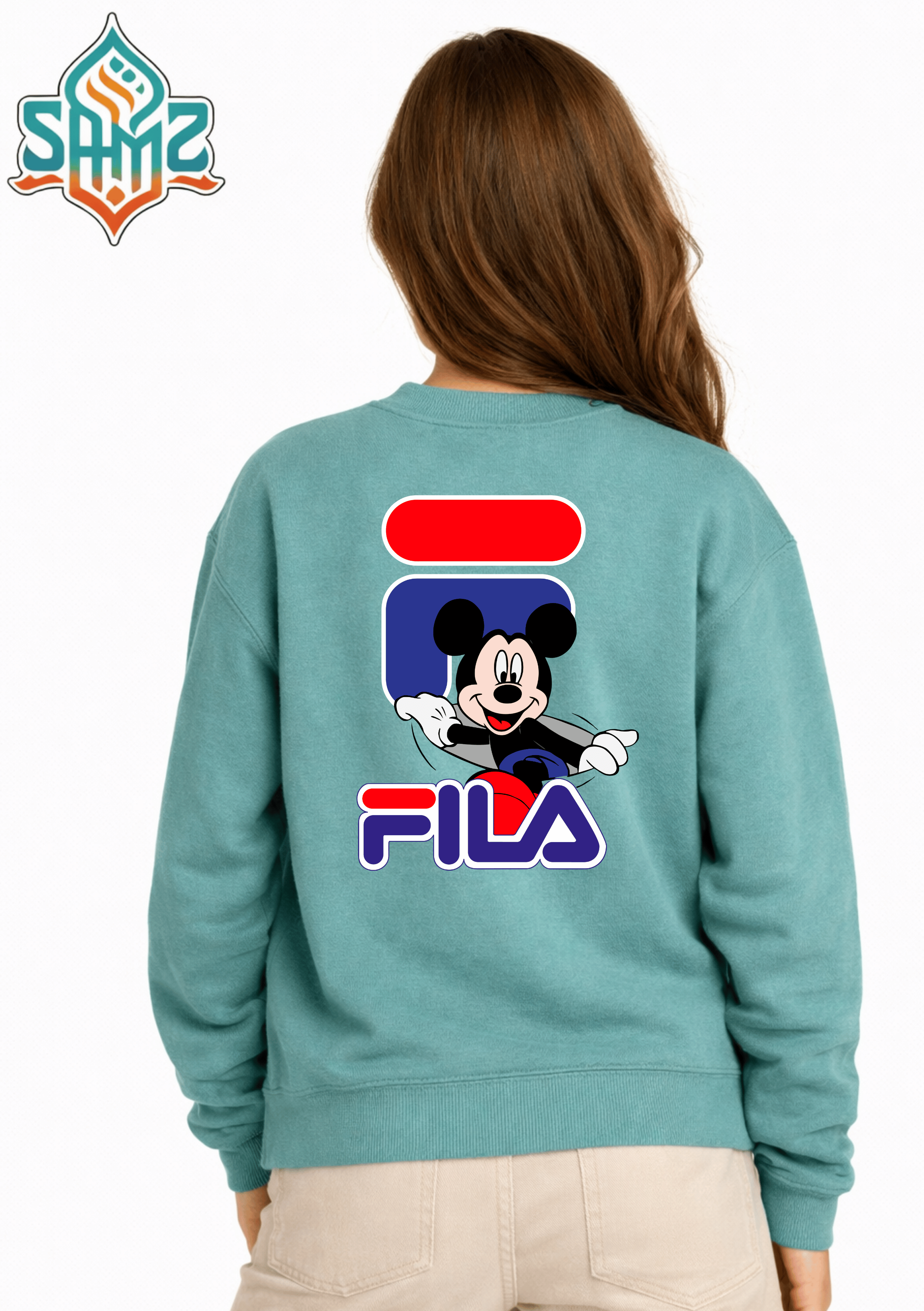 FILA Mickey Style – Premium DTF Transfer Print for T-Shirts | Custom Heat Transfer Unisex | High Quality Shirt Printing | SAMZ 24