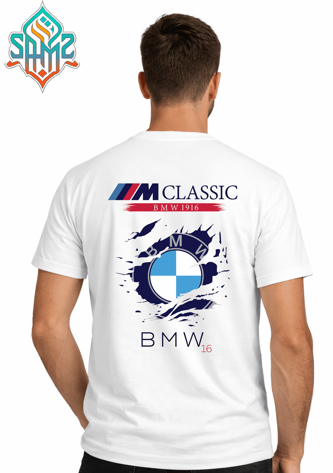 BMW Classic 1916 – Premium DTF Transfer Print for T-Shirts | Custom Heat Transfer Design Unisex | High Quality Shirt Printing | SAMZ 24