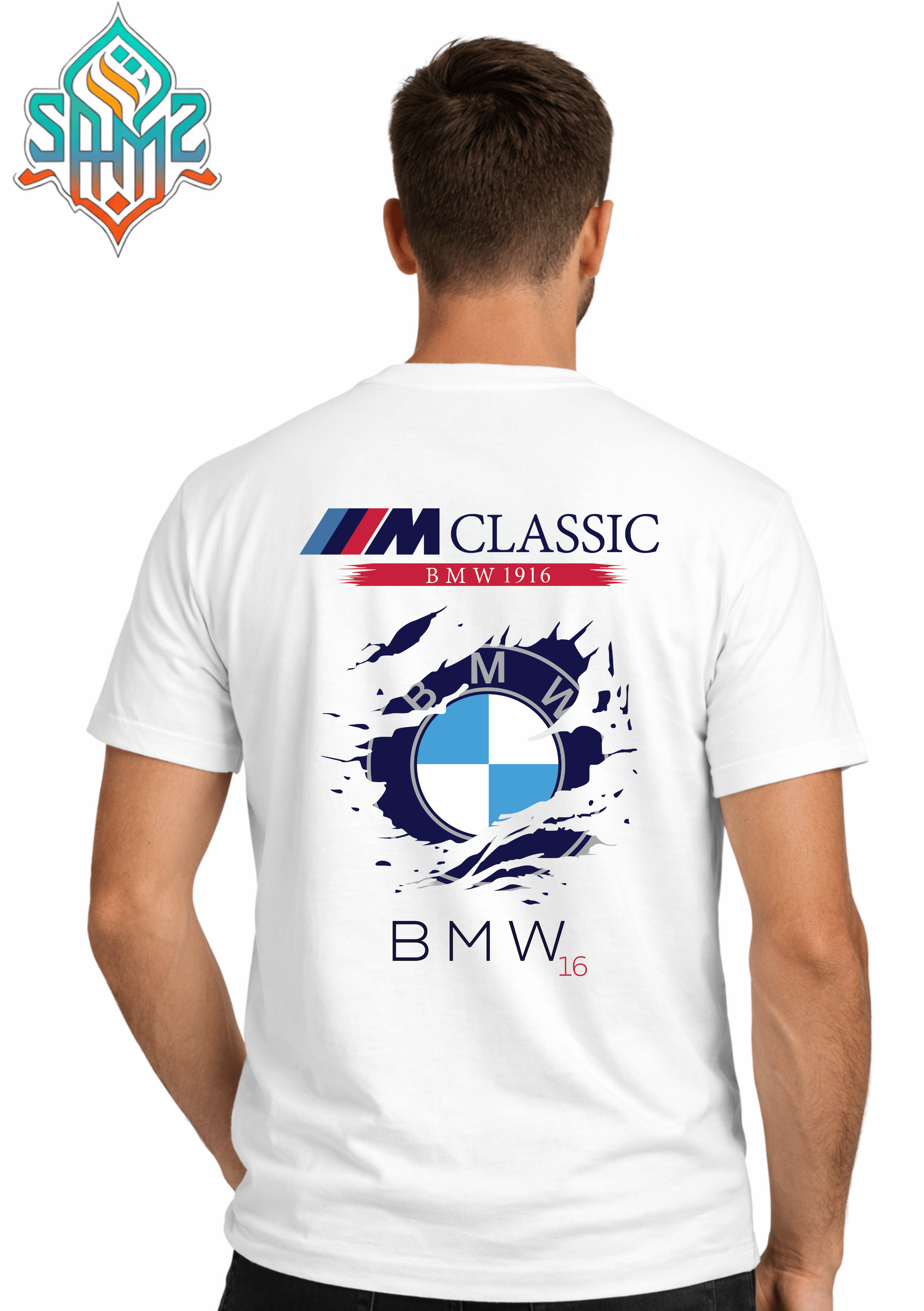 BMW Classic 1916 – Premium DTF Transfer Print for T-Shirts | Custom Heat Transfer Design Unisex | High Quality Shirt Printing | SAMZ 24