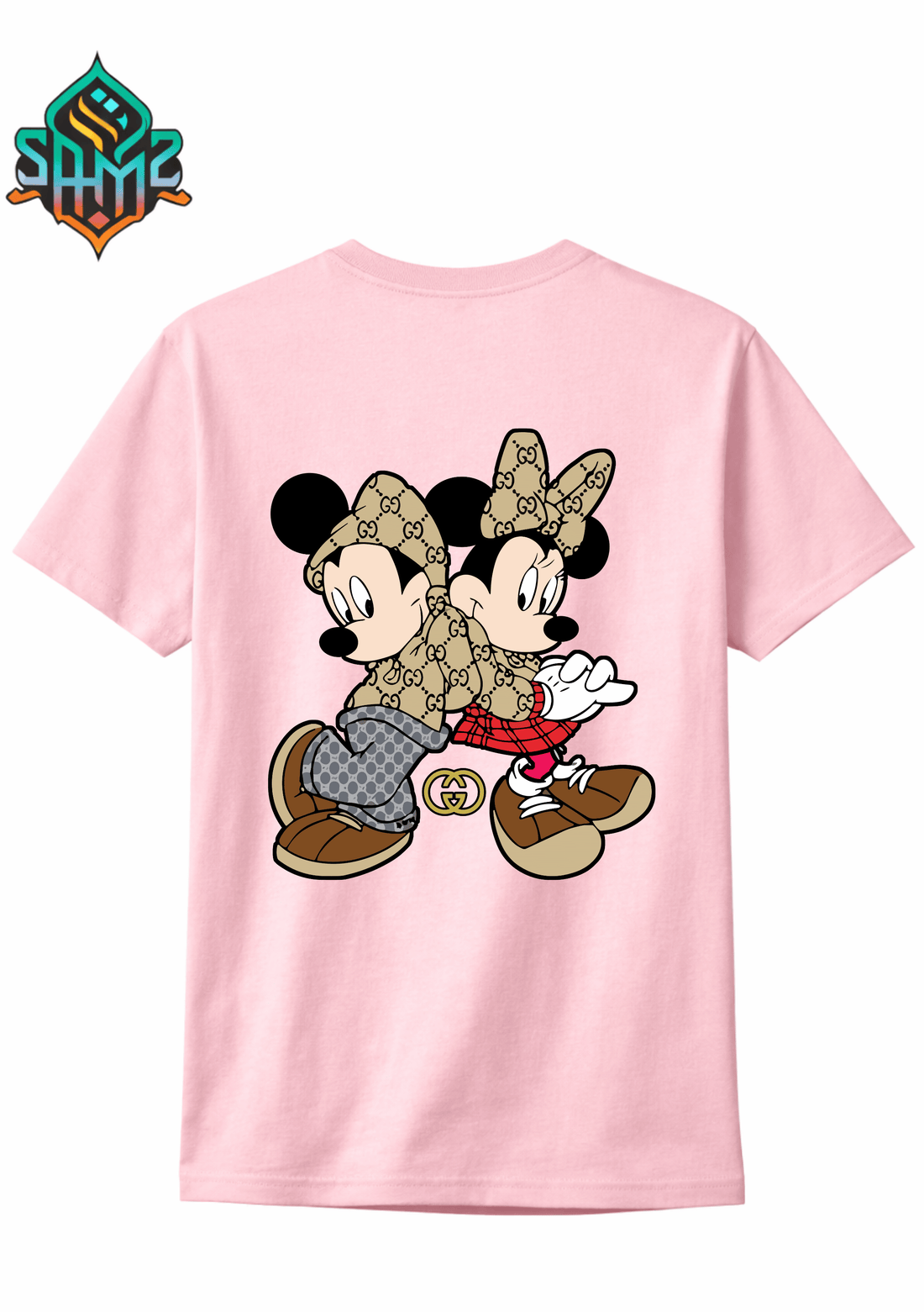Mickey Mouse Couple  – Premium DTF Transfer Print for T-Shirts | Custom Heat Transfer Design for Men Women Kids | High Quality Graphic Shirt Printing | SAMZ 24