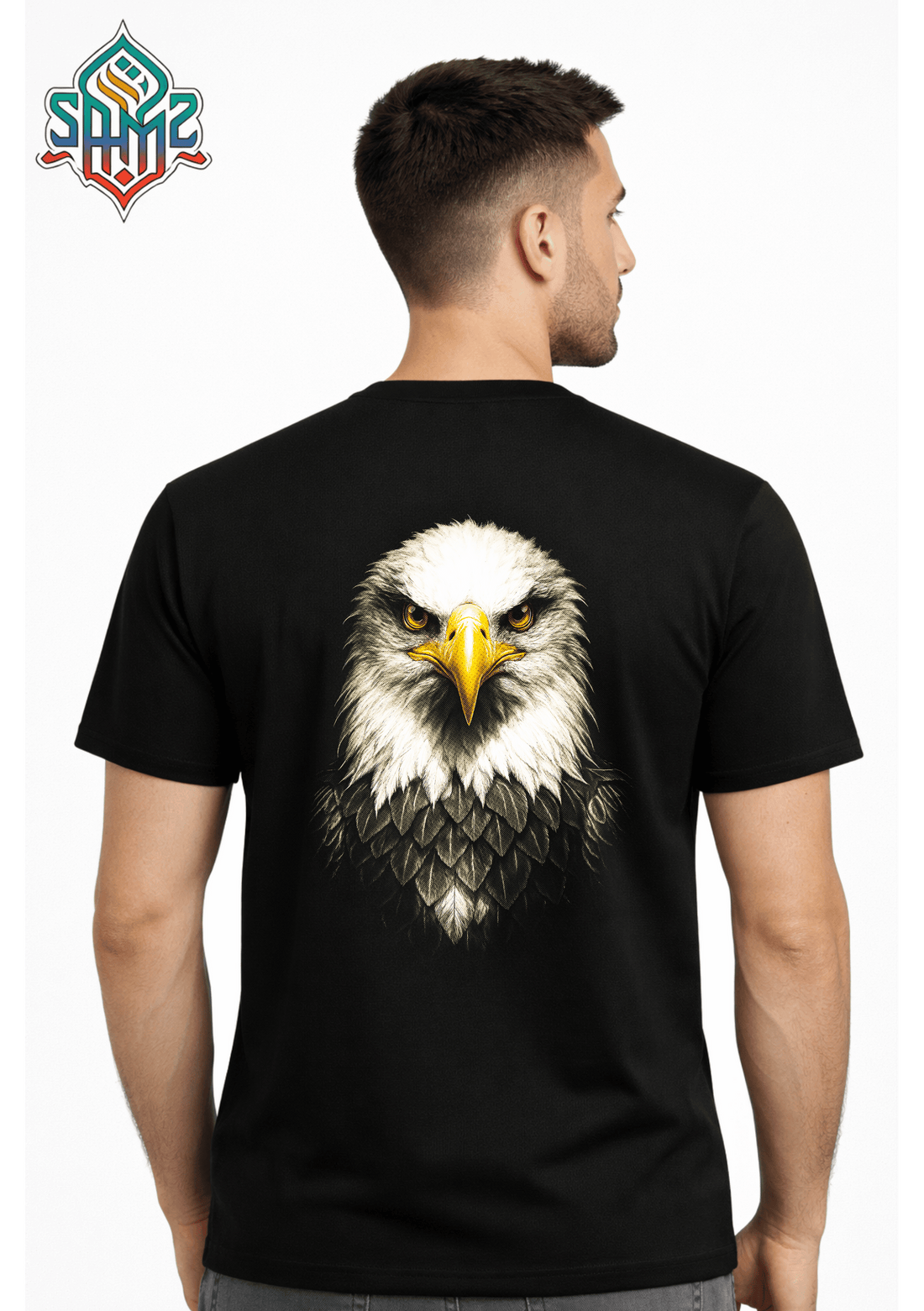 Majestic Eagle Portrait – Premium DTF Transfer Print for T-Shirts | Custom Heat Transfer Design Unisex | High Quality Shirt Printing | SAMZ 24